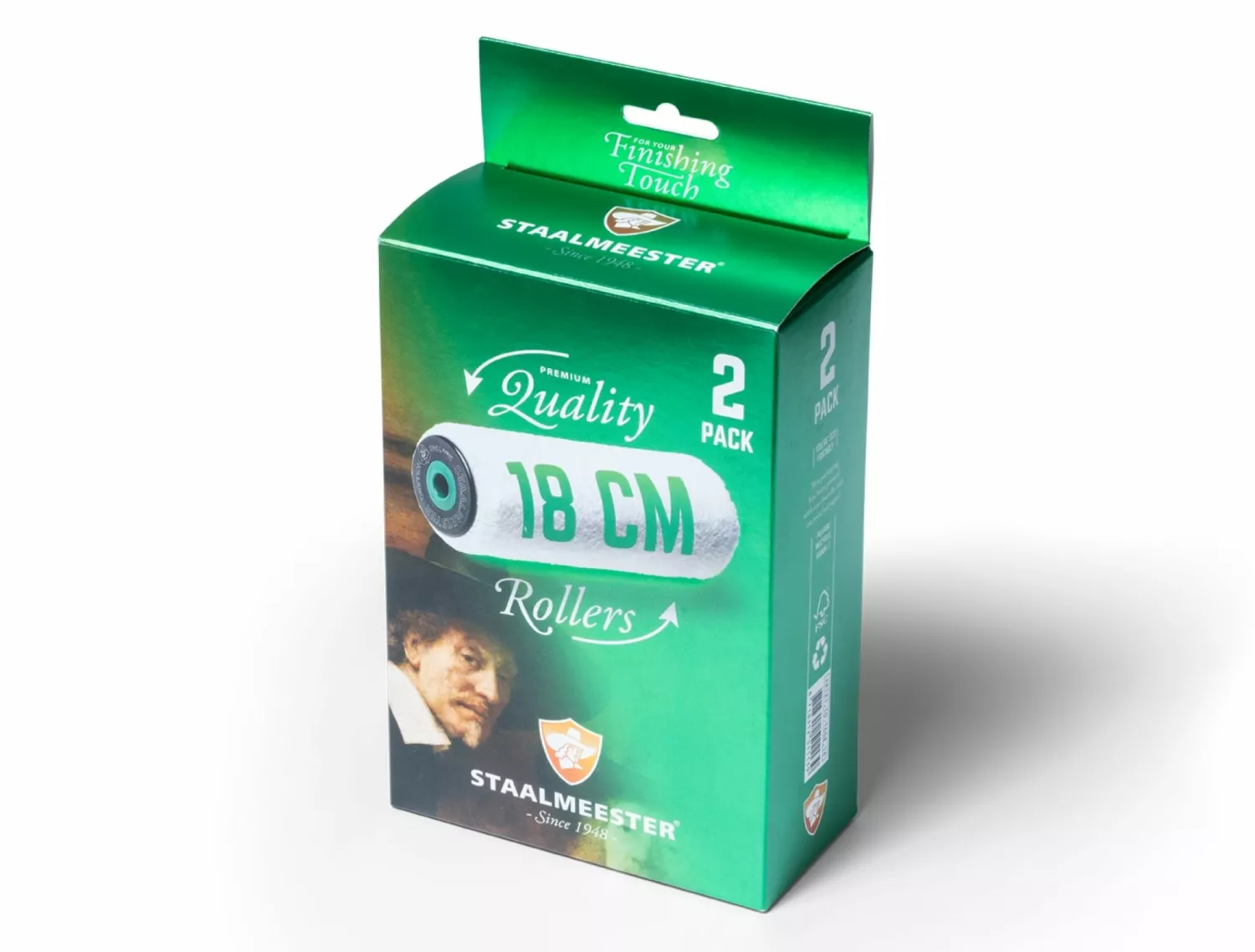 Staalmeester Rouleau en feutre pour toutes les peintures - 18cm (2pcs)-image