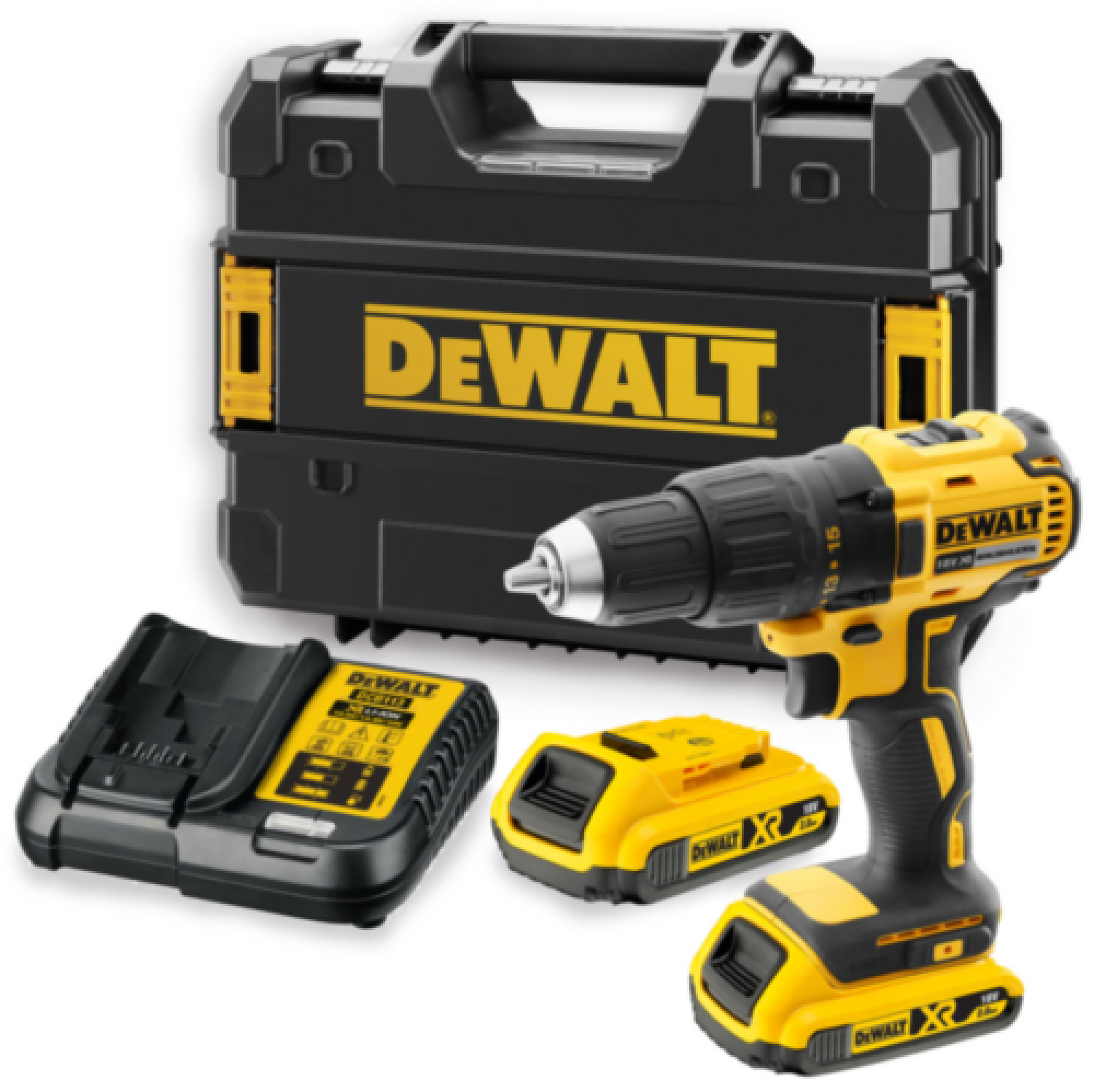 DeWALT DCD777D2T 18V Li-ion XR accu boor-/schroefmachine set in koffer (2x 2.0Ah) - 65Nm - koolborstelloos-image