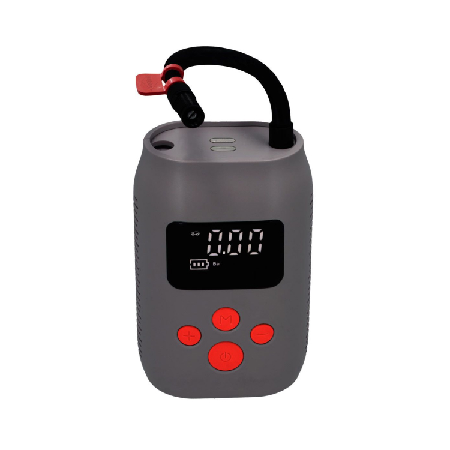 Airpress 36951 Mini compresseur sans huile et silencieux avec batterie externe et lampe de poche LMO 25 | 8 bars | 25 l/min | 4000 mAh | 5V-image