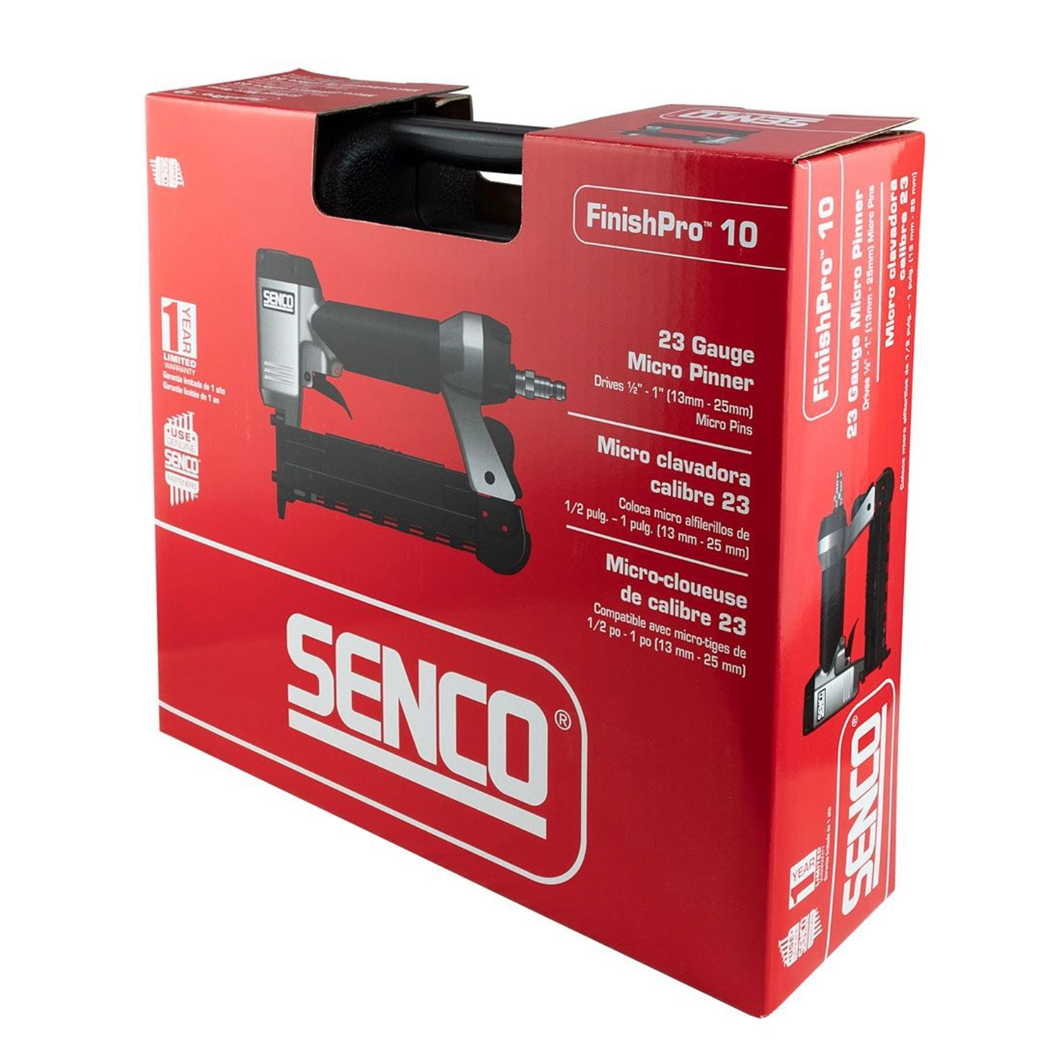 Senco FinishPro10 TF Pneumatische micropin tacker in koffer - 12-25mm - 4,8-6,5 bar-image