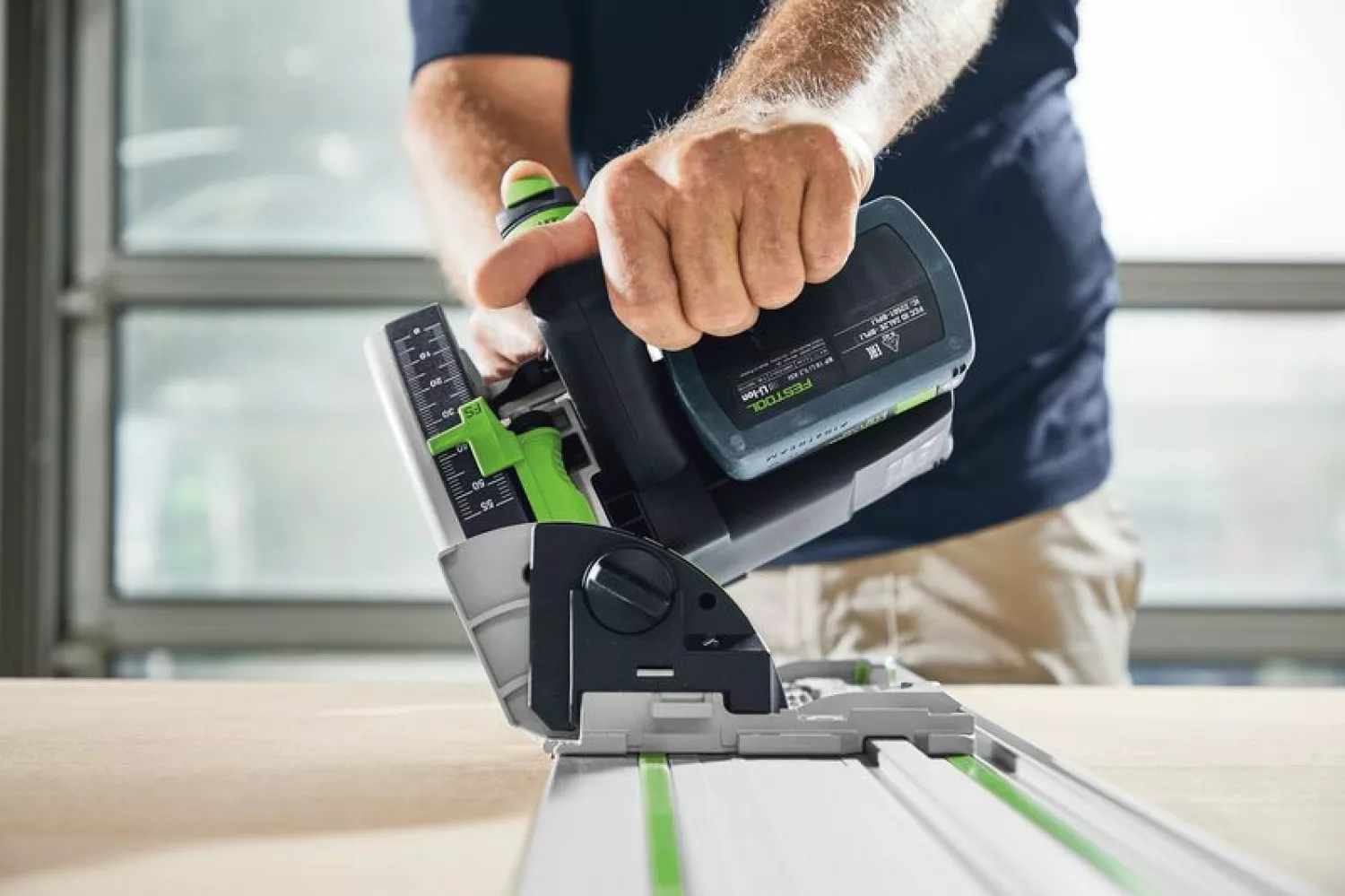 Festool TSC 55 KEB-Basic 18V Li-Ion accu Invalcirkelzaag in systainer - met 2x 5,0Ah accu-image