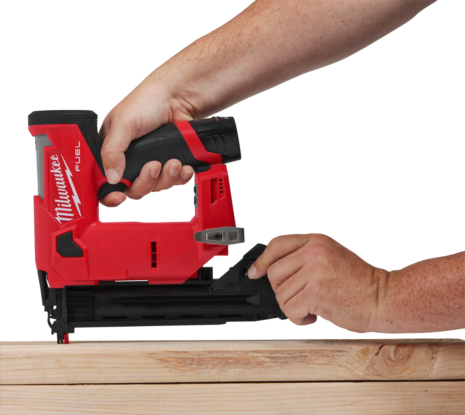 Milwaukee M12 FCN18GS-202X 12V Li-ion Cloueuse droite set (2x batterie 2,0Ah) en coffret HD - 18Ga-image