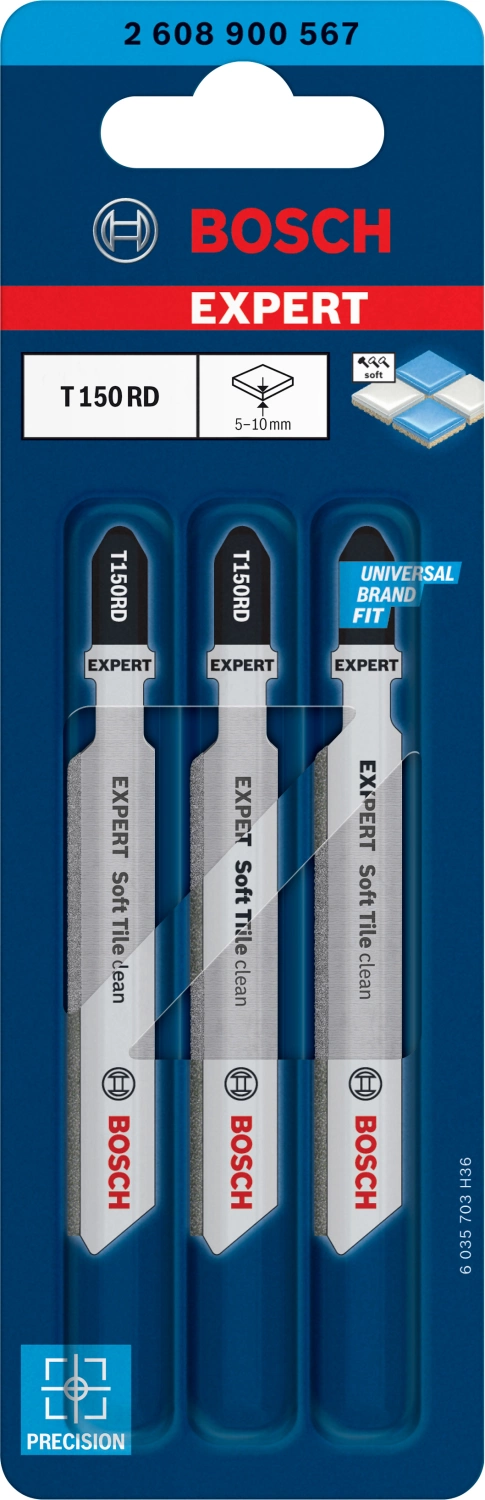 Bosch EXPERT 2608900567 - EXPERT Lame de scie sauteuse T150RD 3st Soft Tile clean-image