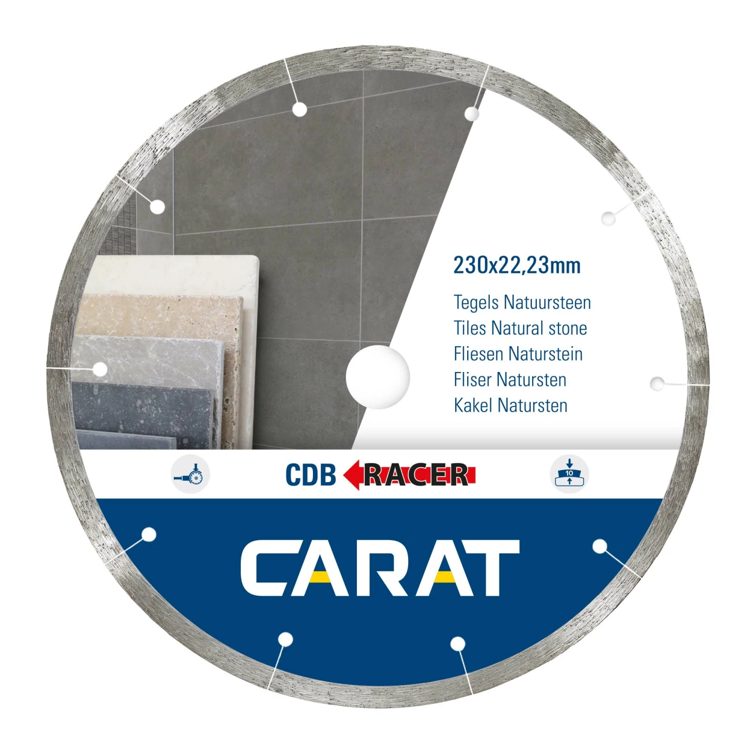 Carat CDBM115300 Racer Diamantzaagblad  - 115 x 22,23mm - Tegels/Natuursteen-image