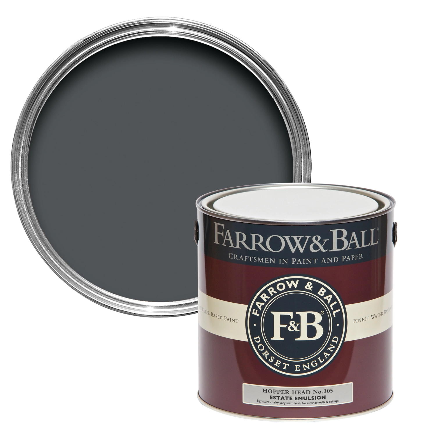 Farrow & Ball Estate Eggshell Hopper Head No. 305 - 5L-image