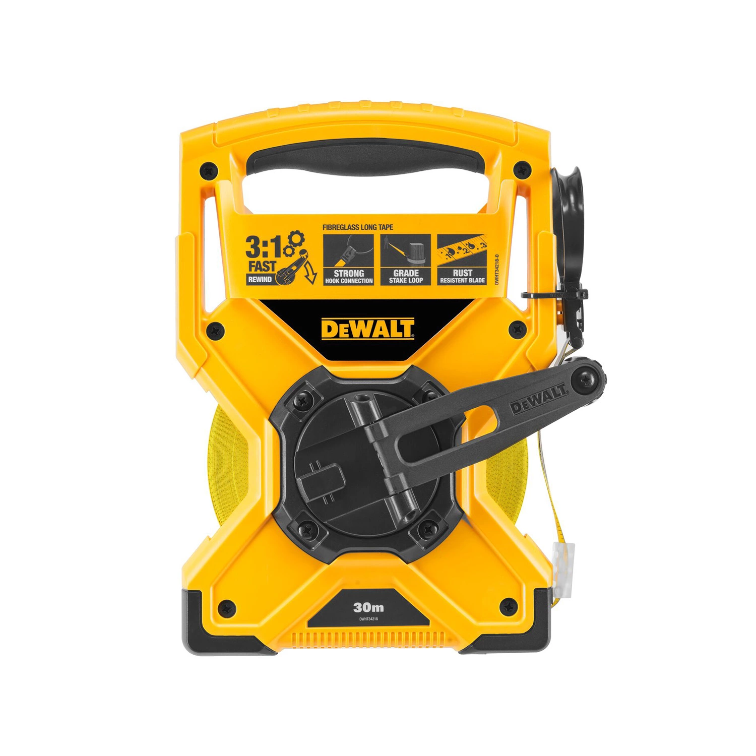DeWALT DWHT34218-0 Mètre à ruban - Fibre de verre - 30 m - 12,7 mm-image