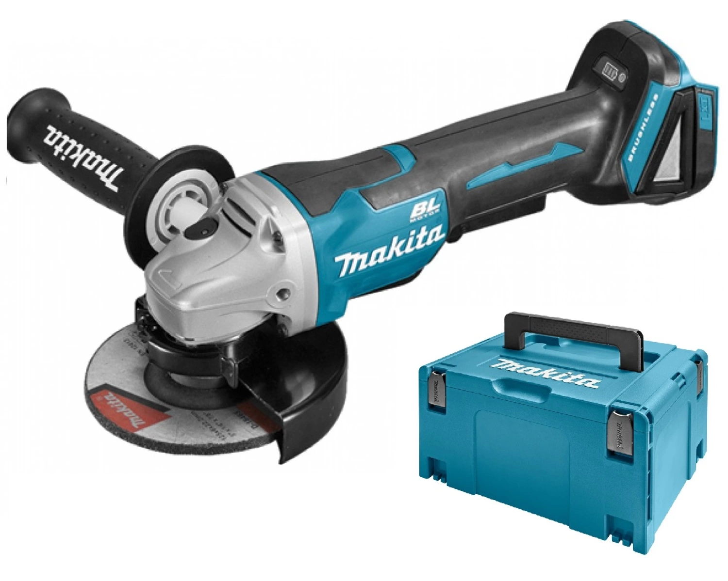 Makita DGA505ZJ Meuleuse d'angle sans-fil - 18V Li-ion - MAKPAC - 125 mm - Brushless - Machine seule-image