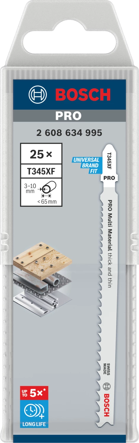 Bosch T345XF PRO decoupeerzaagblad voor multi material thick and thin (25st)-image