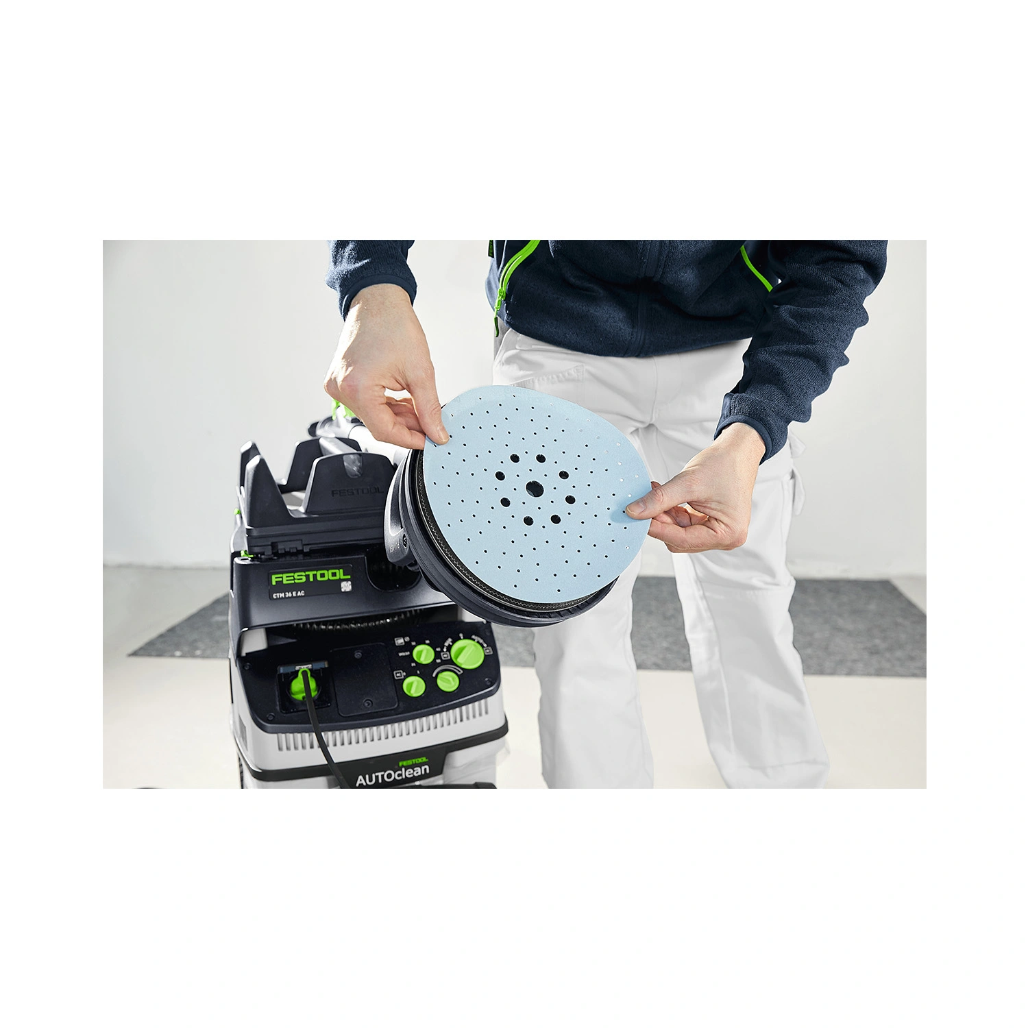 Festool LHS2-M 225EQ/CTM 36-Set Langnek-schuurmachine en stofzuigerset