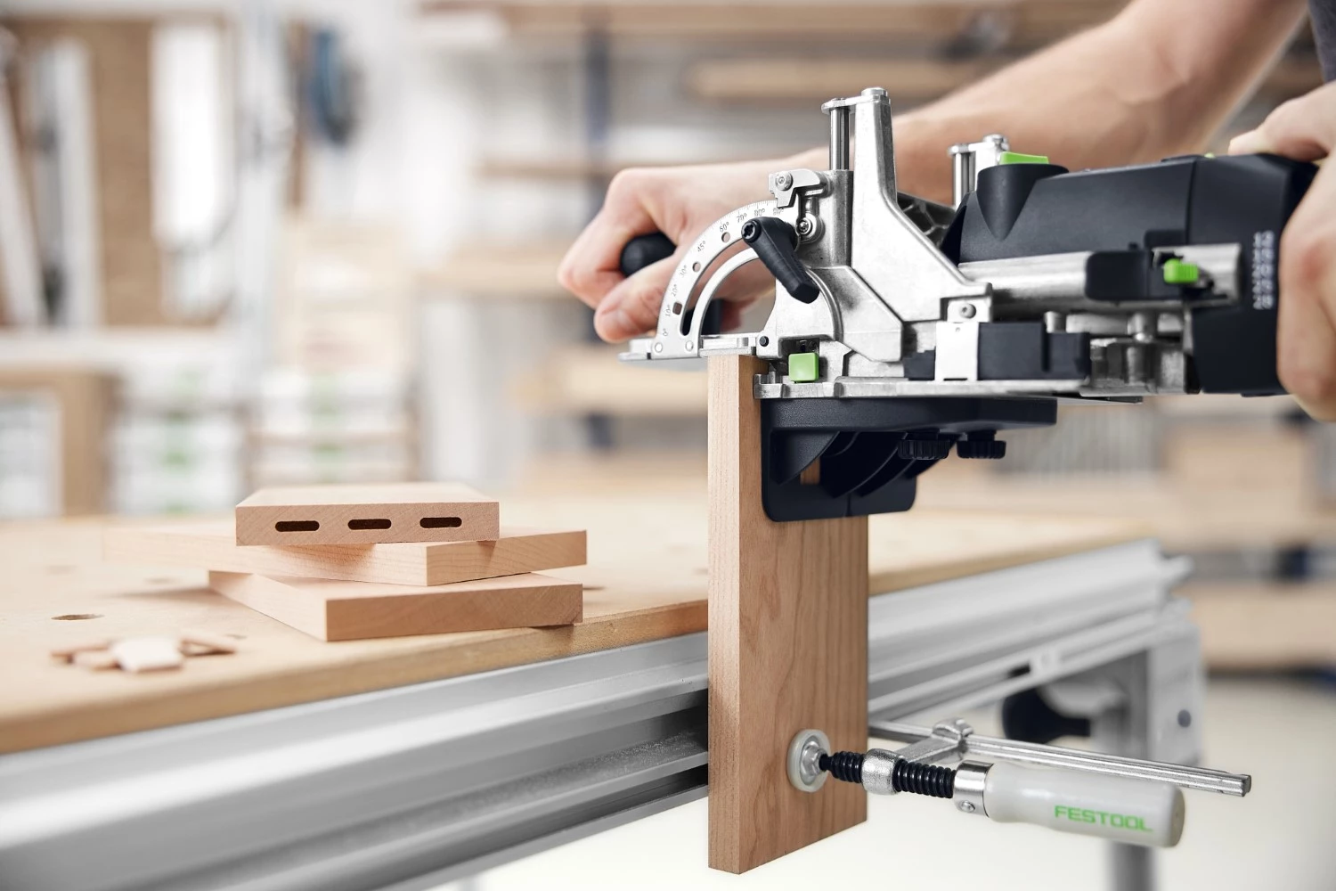 Festool DF 500 RQ-Set Domino freesmachine incl. accessoires in systainer - 420W - 28 mm-image