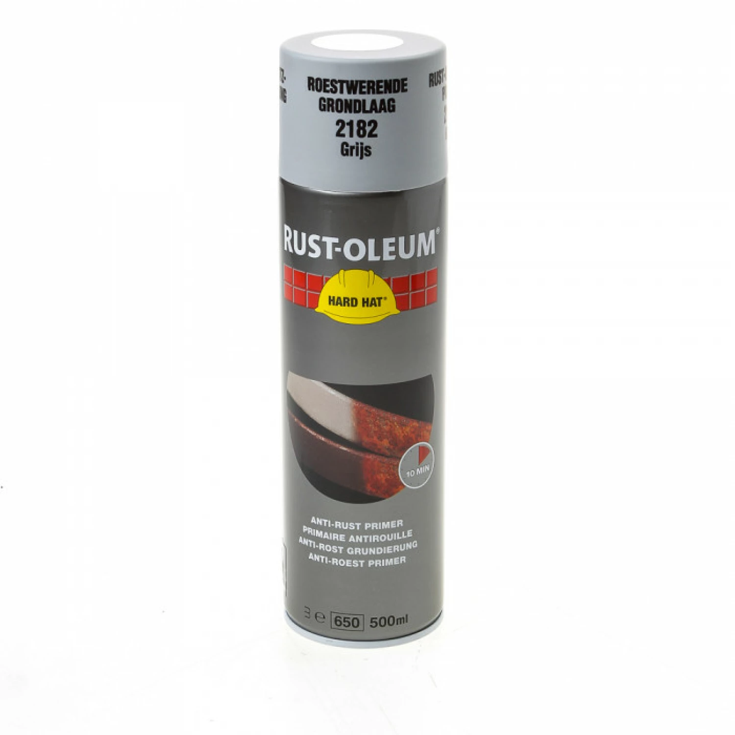 Rust-Oleum Hard Hat Roestwerende Primer spray - grijs - 0,5L-image