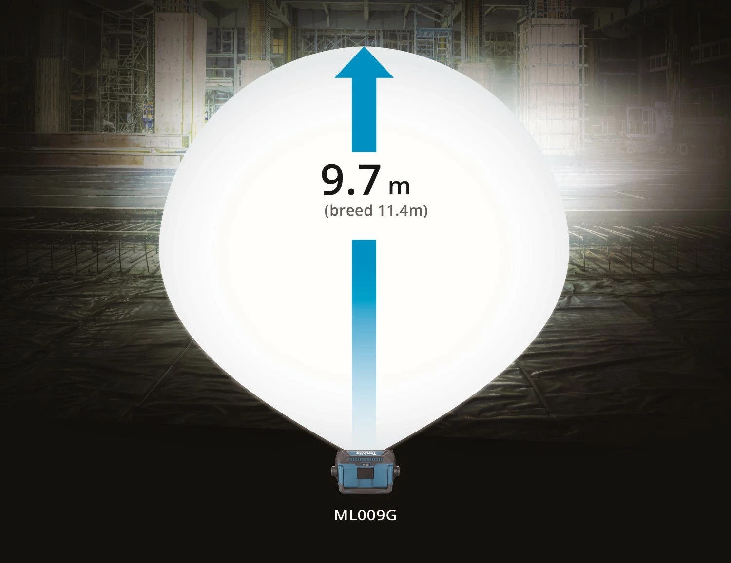 Makita DEAML009G Lampe de construction-image