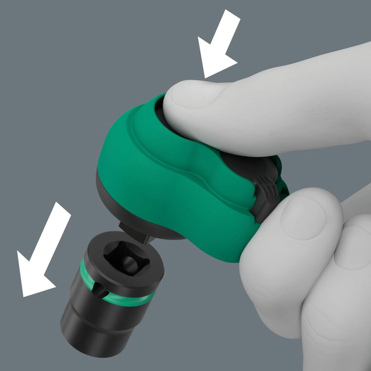 Wera 05150114001 16-delige 9724 8010 B Zyklop Comfort Ratel- en doppenset in foam inlay - 3/8"-image