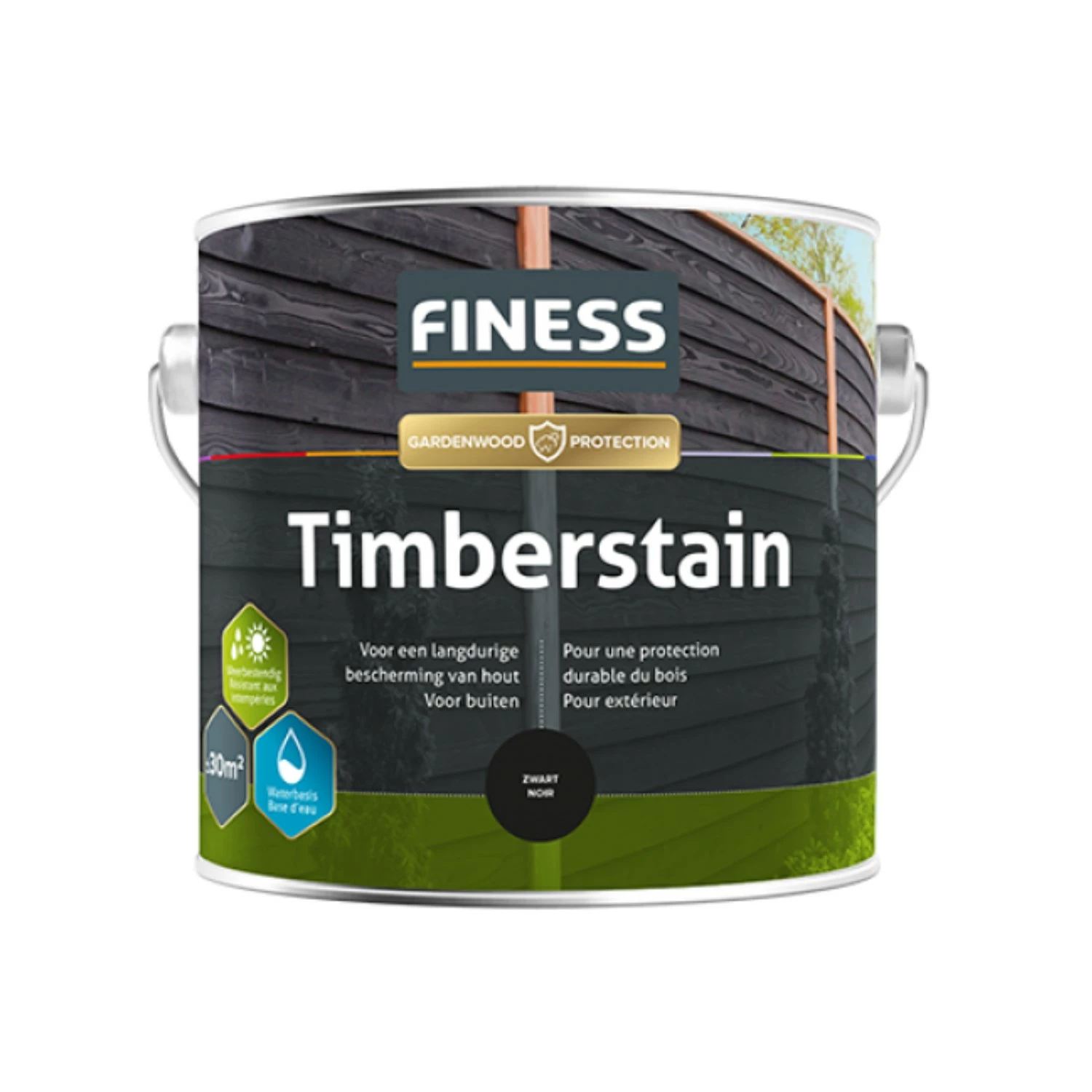 Finess Timberstain - Noir - 2.5L-image