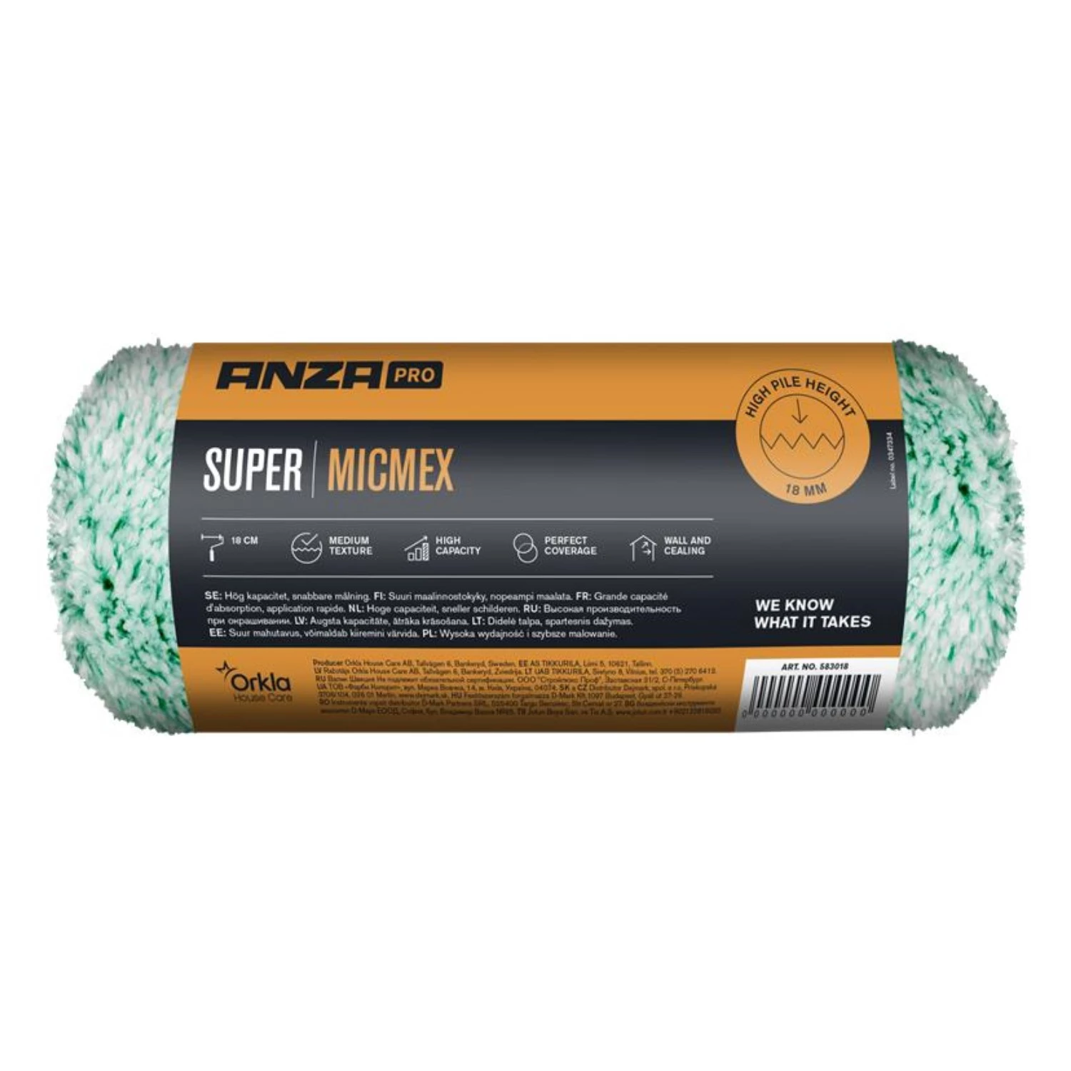 Anza PRO Mini Micmex rouleau pour peinture murale - 10 cm-image