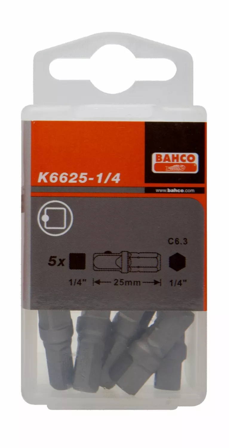 Bahco K6625-1/4B-1P Adapter - 1/4" - 1/4" - 25mm-image