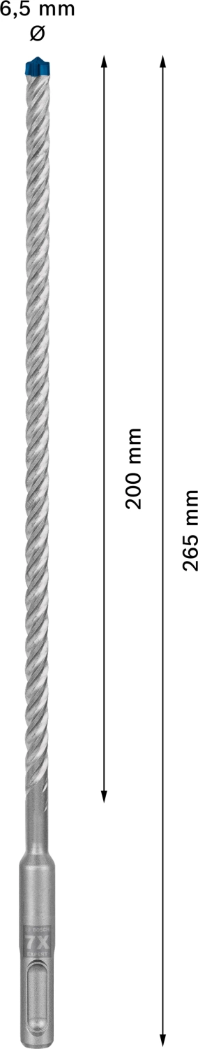 Bosch 2608900165 EXPERT SDS plus-7X hamerboor - 6,5 x 200 x 265 mm (10st)-image