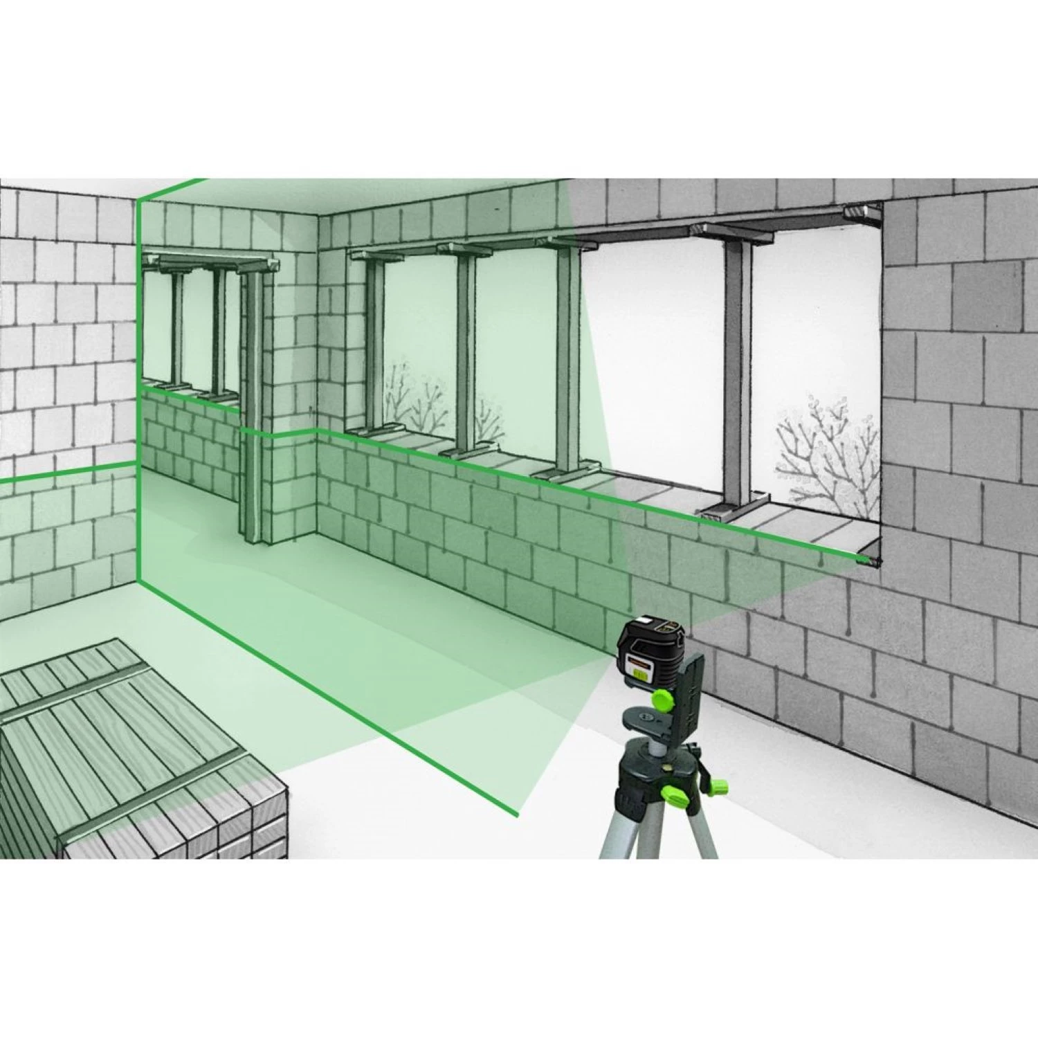 Laserliner PocketCross-Laser 2G incl. koffer + statief-image