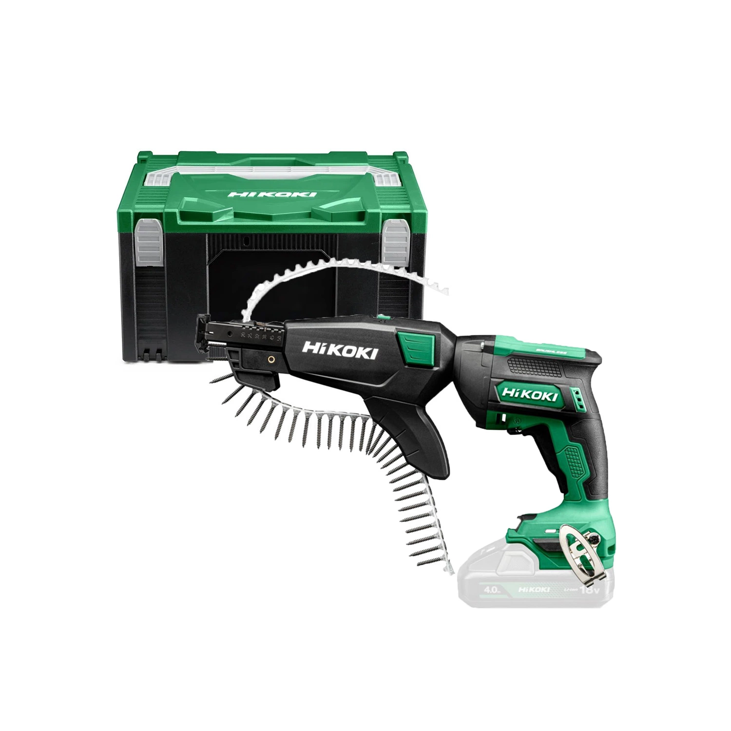 HiKOKI W18DAW3Z 18V Visseuse sans fil dans HSC III avec chargeur automatique de vis-image