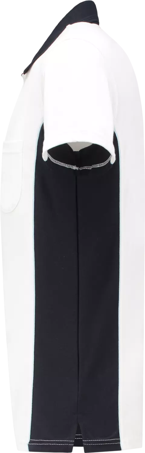Workman 1401 Polo - Blanc / Bleu marine - XL-image