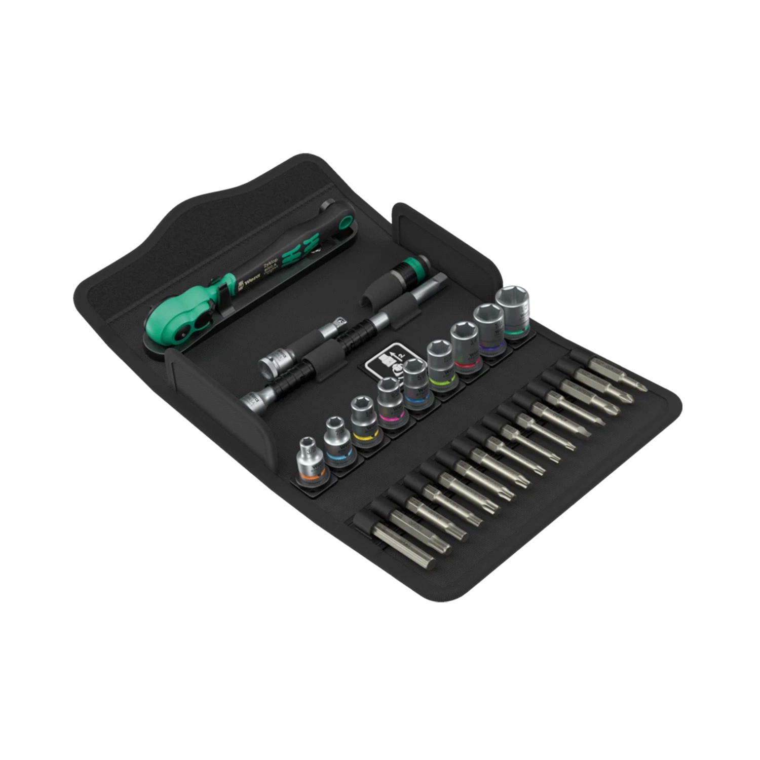 Wera 05005542001 28-delige 8100 SA 15 Zyklop Comfort Ratel- en doppenset in etui - 1/4" - Inch-image