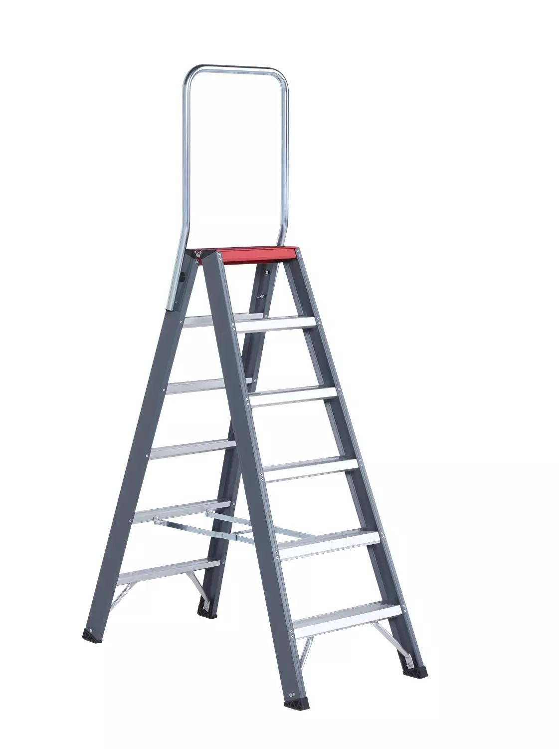 Altrex Falco FDO 6 Dubbele trap - Aluminium met coating - 2 x 6 treden - max. werkhoogte 3,4m-image