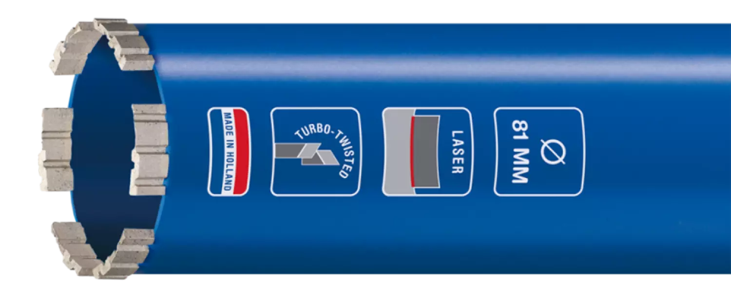 Carat EM02040050 Foret diamanté refroidi à l'eau - 20 x 400mm - M30 - Béton-image