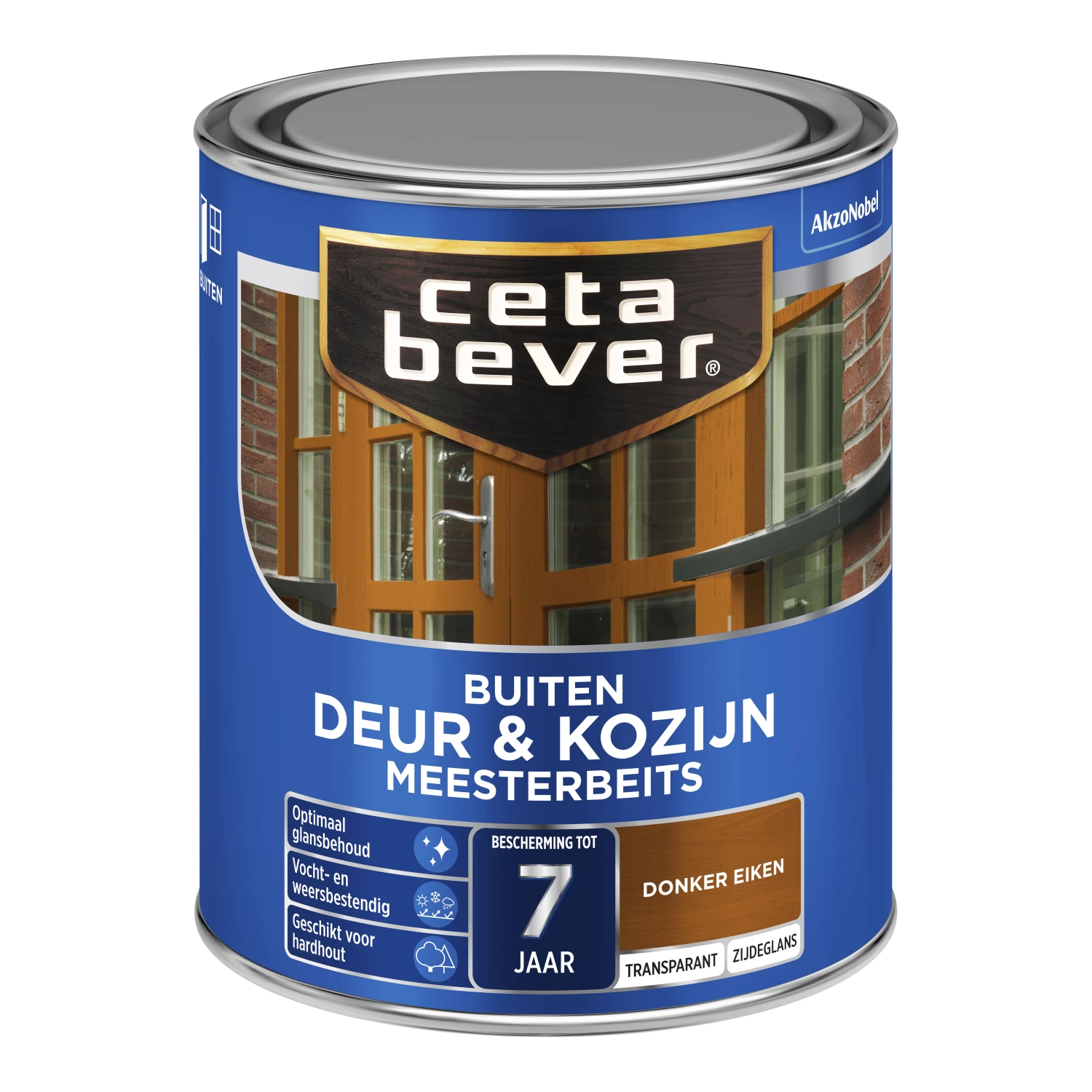 Cetabever Meesterbeits Deur En Kozijn Transparant Zijdeglans - Donker Eiken - 750ml-image