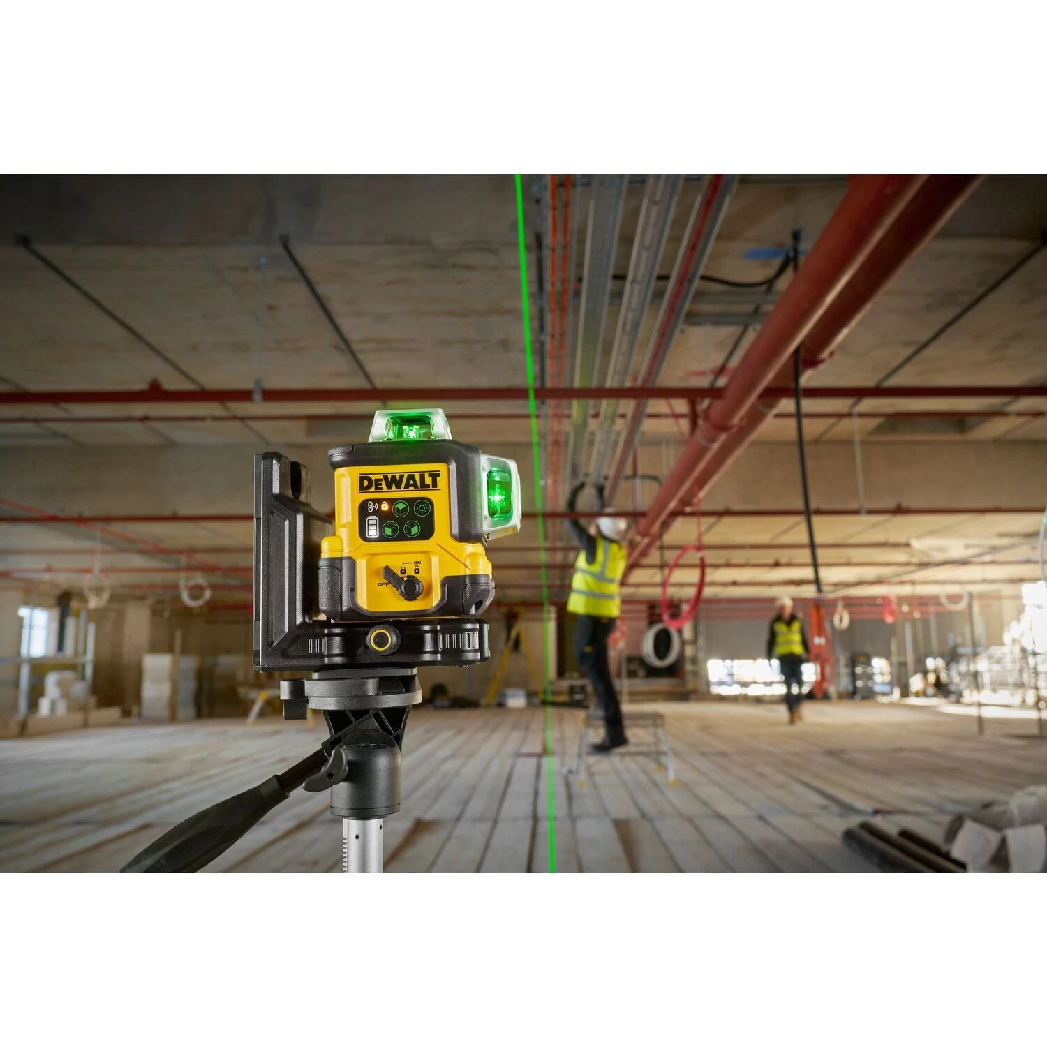DeWALT DCLE14361GB-XJ Kruislijnlaser in tas - 3x 360° - groen - 50m - IP54-image