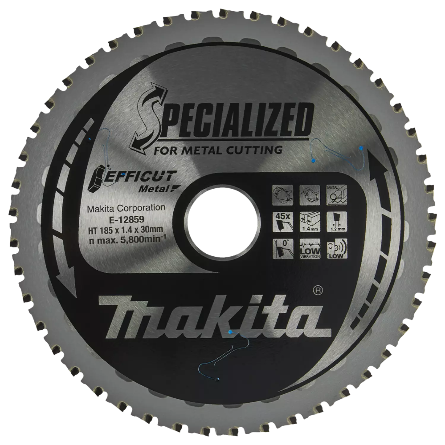 Makita E-12859 Efficut Lame de scie circulaire Acier - 185x30x1,4mm 45T-image