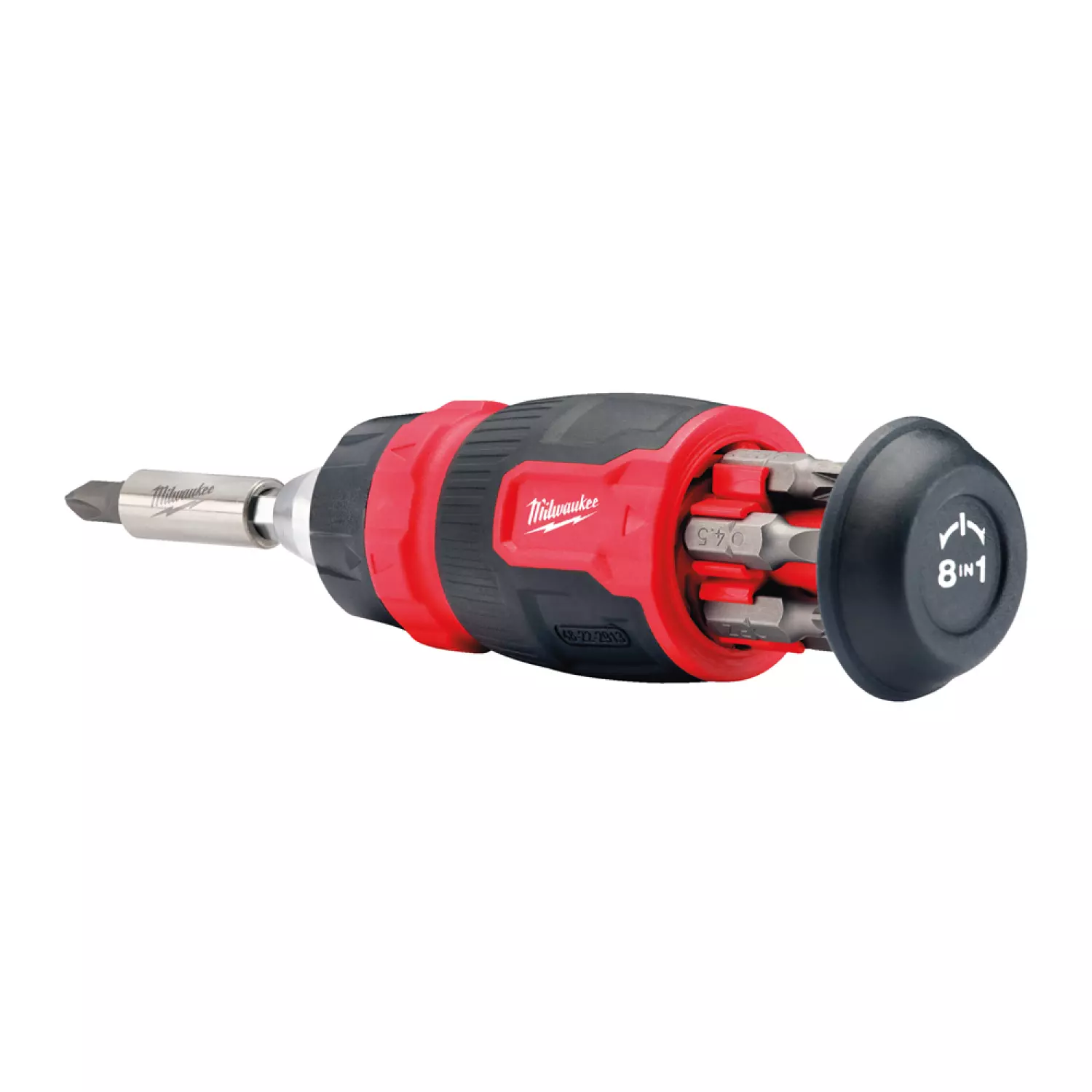 Milwaukee 4932480581 Bitschroevendraaier - 8 in 1 compacte ratelend multi-bit-image