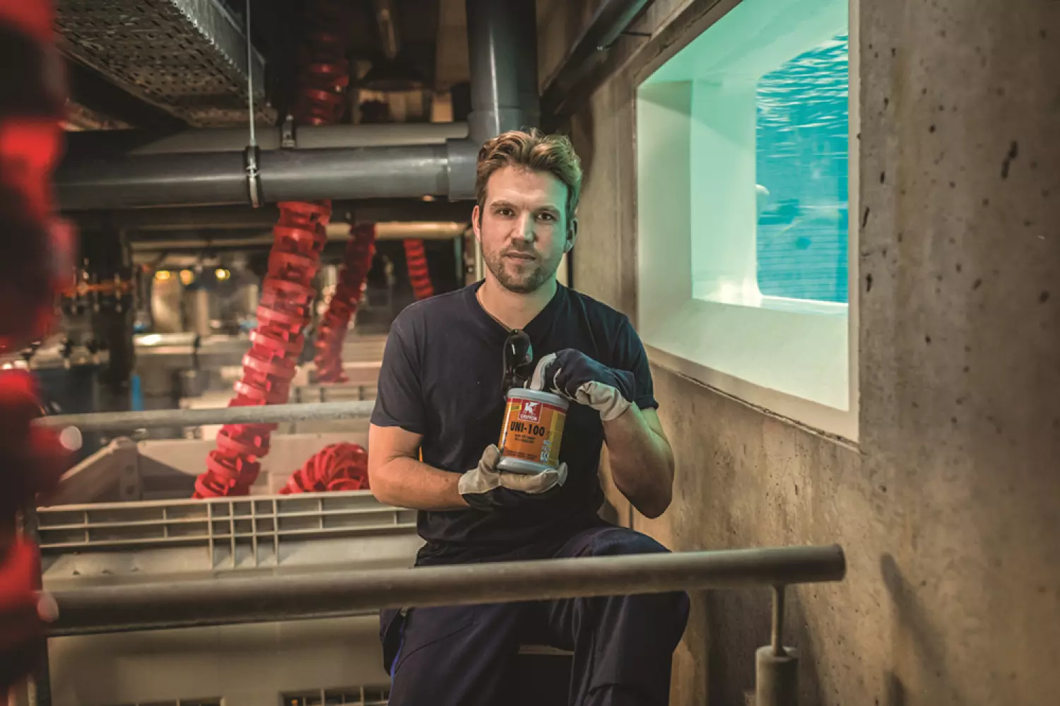 Griffon UNI-100 PVC-Lijm - Flacon met borstel - 1000ml-image