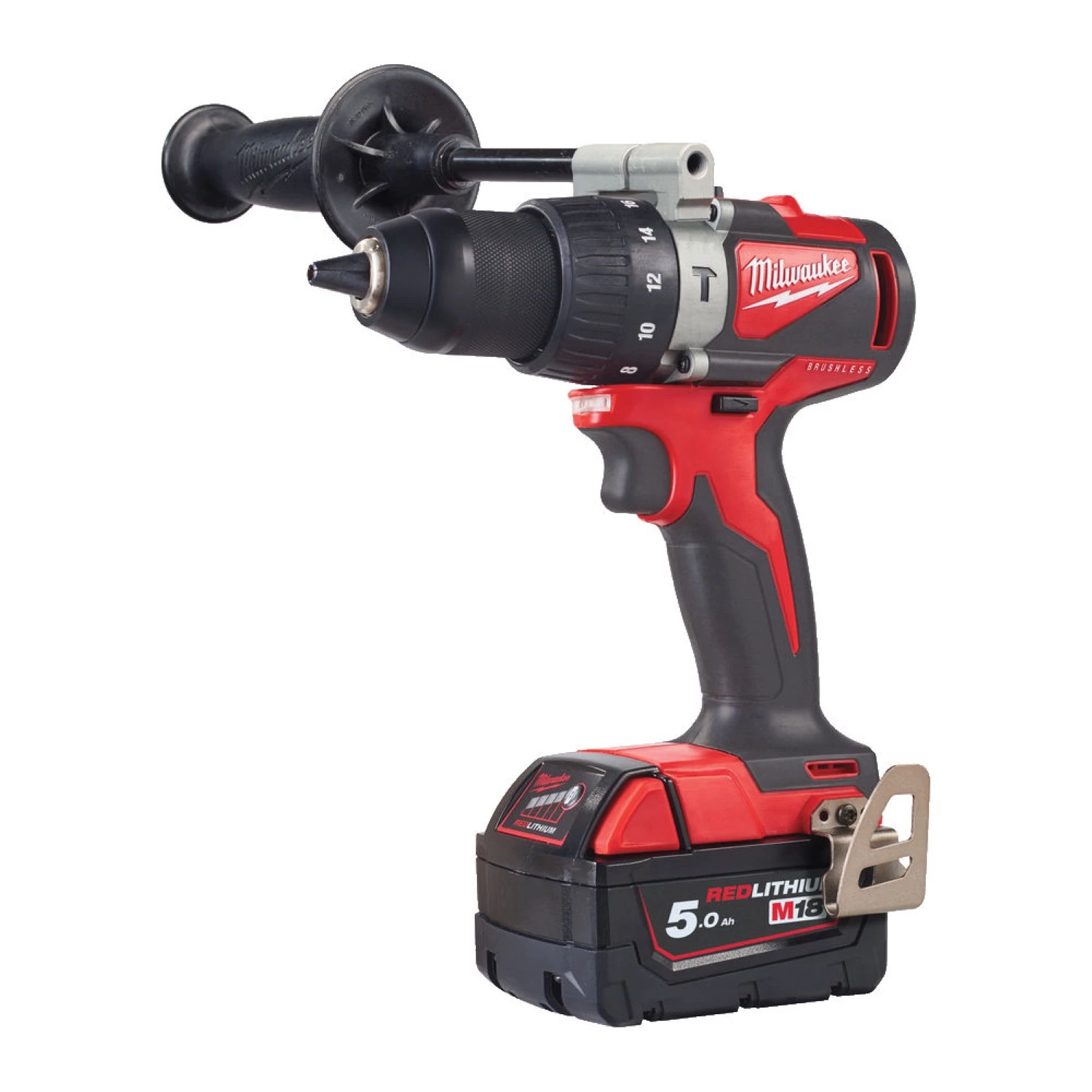 Milwaukee M18 BLPD2-402X 18V Li-Ion accu klopboor- /schroefmachine set (2x 4,0Ah accu) in HD box - koolborstelloos - 82Nm-image