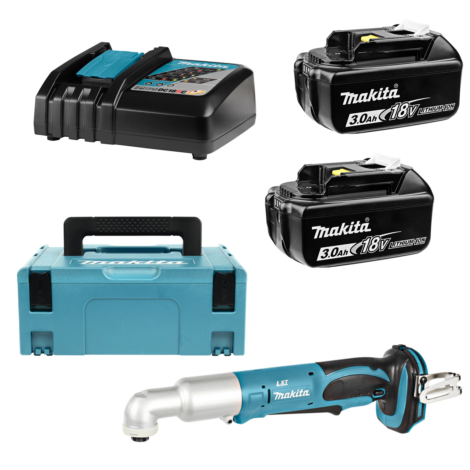 Makita BTL061RFX 18V Li-Ion sans fil visseuse d'angle à percussion (2x batterie 3.0Ah) en Mbox-image