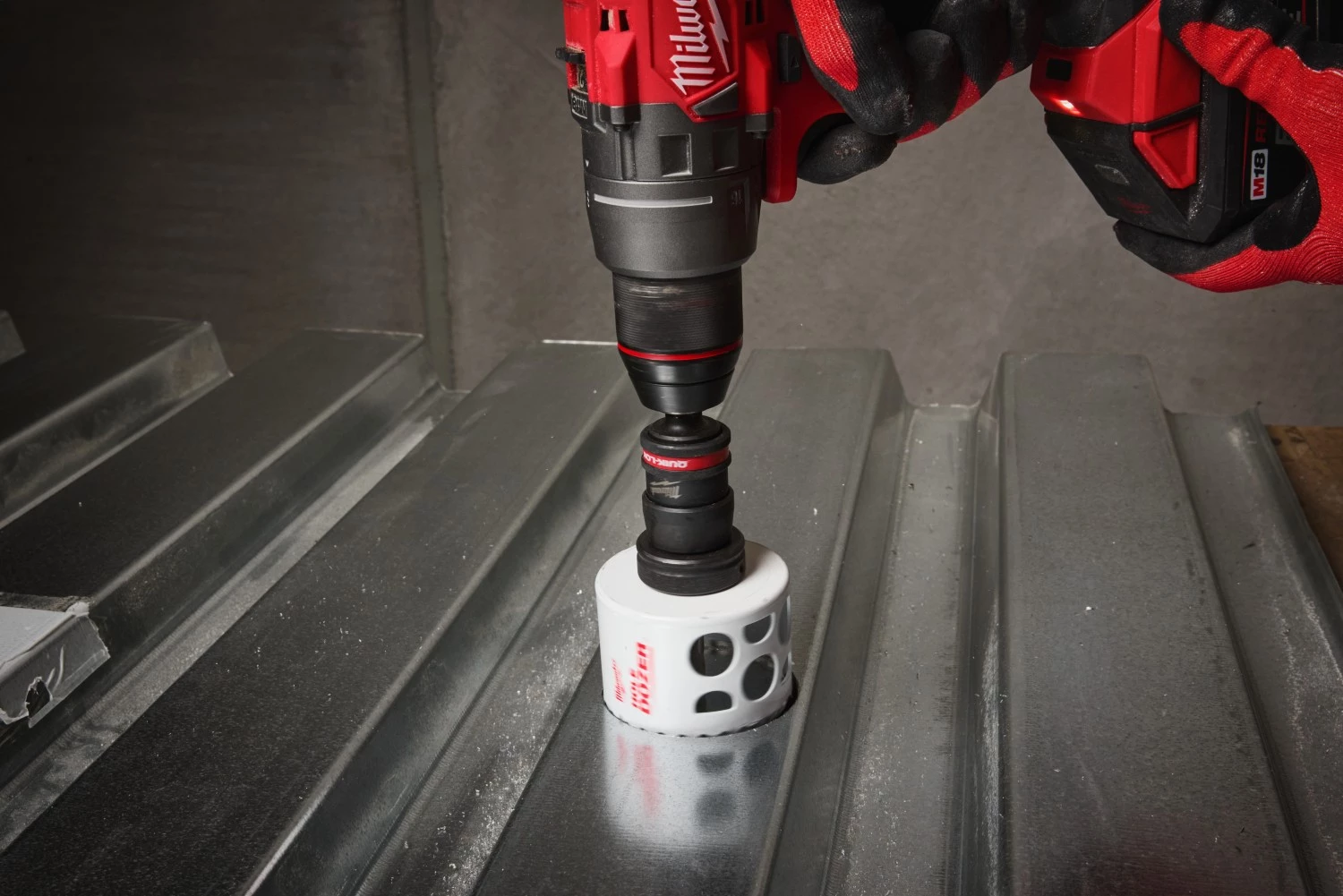 Milwaukee 4932500552 Quick-lock universele gatzaaghouder adapter XL - 32-210mm - 5st