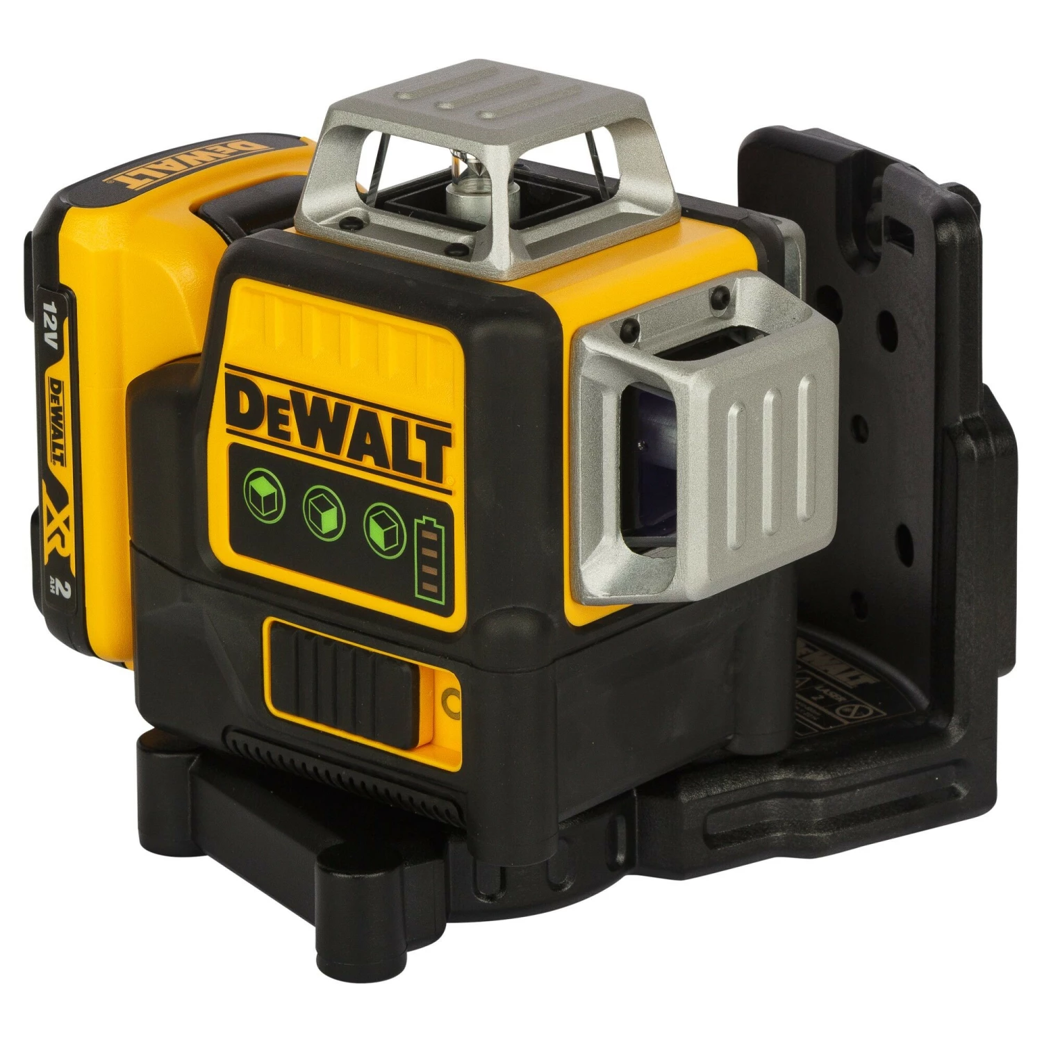 DeWALT DCE089D1GTRID 10.8V Li-Ion accu zelfnivellerende kruislijnlaser set (1x 2.0Ah accu) in koffer - 3 lijnen - 30m - groen-image