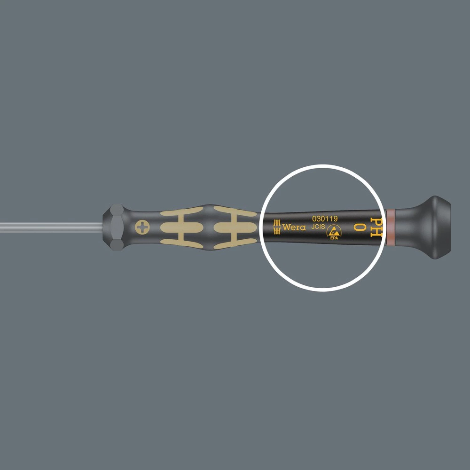 Wera 05030180001 6-delige 1550/6 ESD Elektronica Schroevendraaierset in rack-image