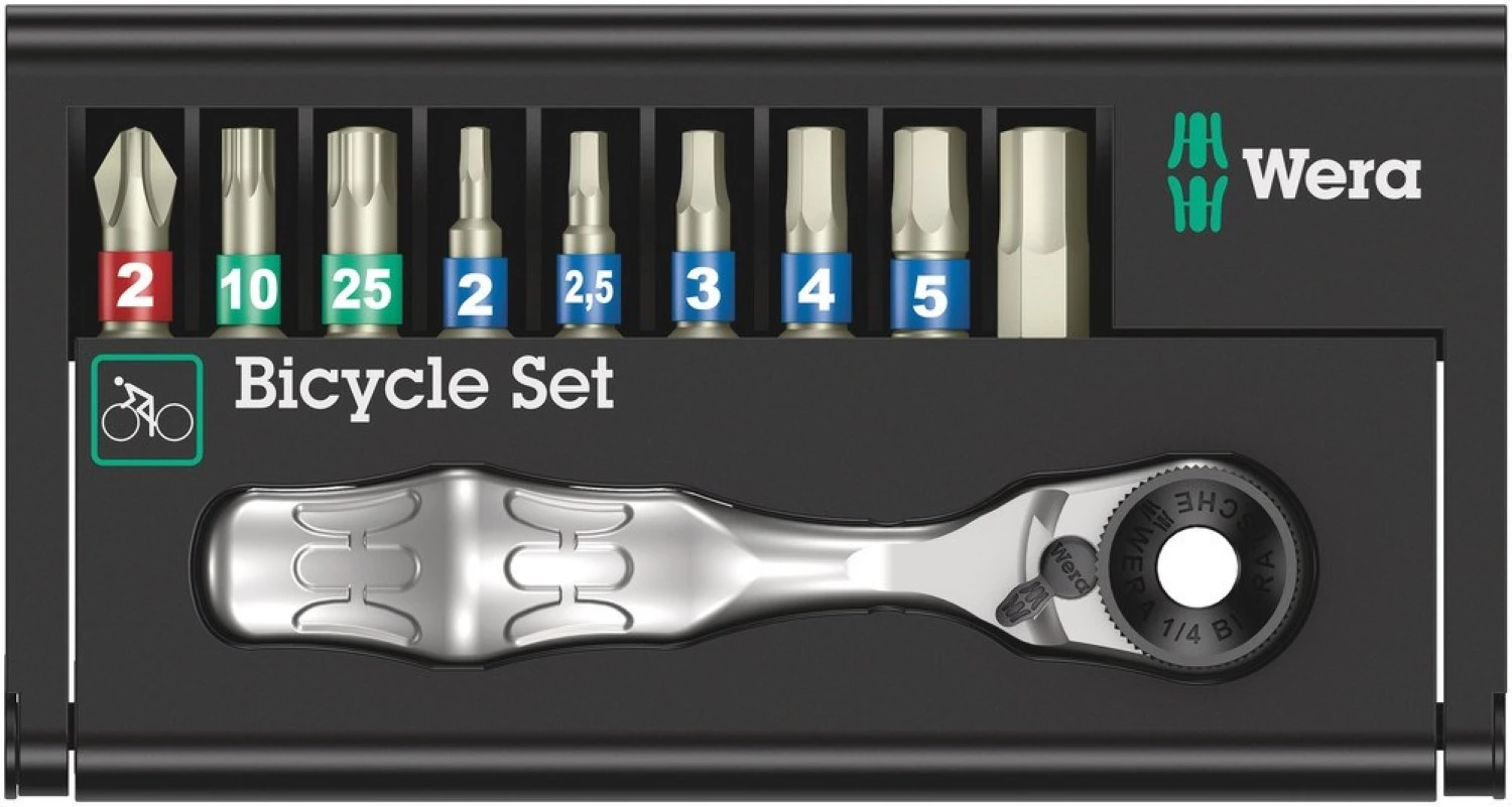 Wera 05004177001 Bicycle Set 9 Jeu d'outils - 10 pièces-image