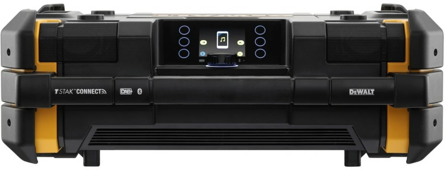 DeWALT DWST1-81078 10,8 / 54 V Li-ion XR batterie TSTAK radio avec fonction de recharge - fonctionne sur secteur et batterie-image