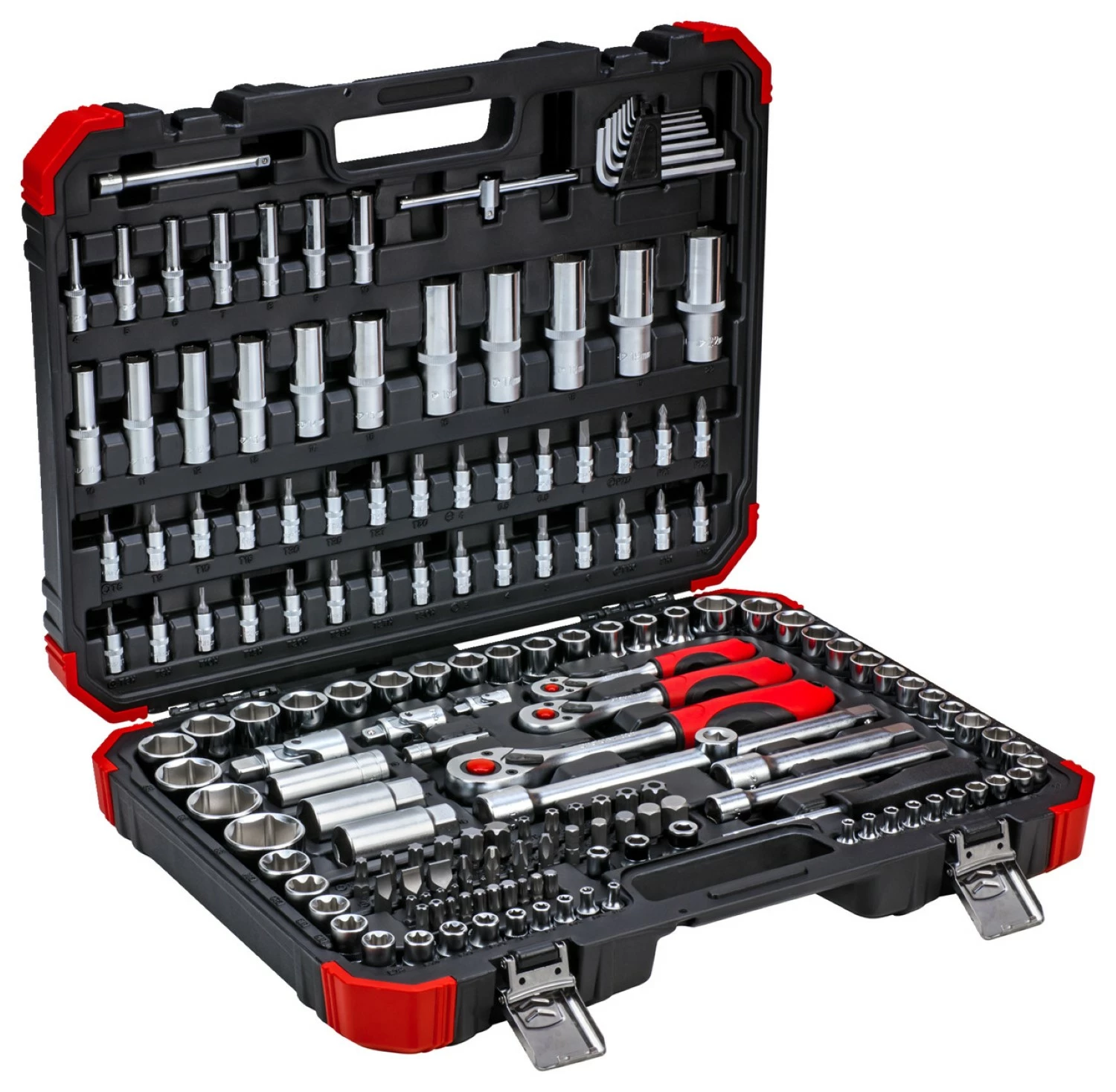 Gedore RED R45603172 - Jeu de clés à douille et embouts - 172 pièces - 1/4" + 3/8" + 1/2"