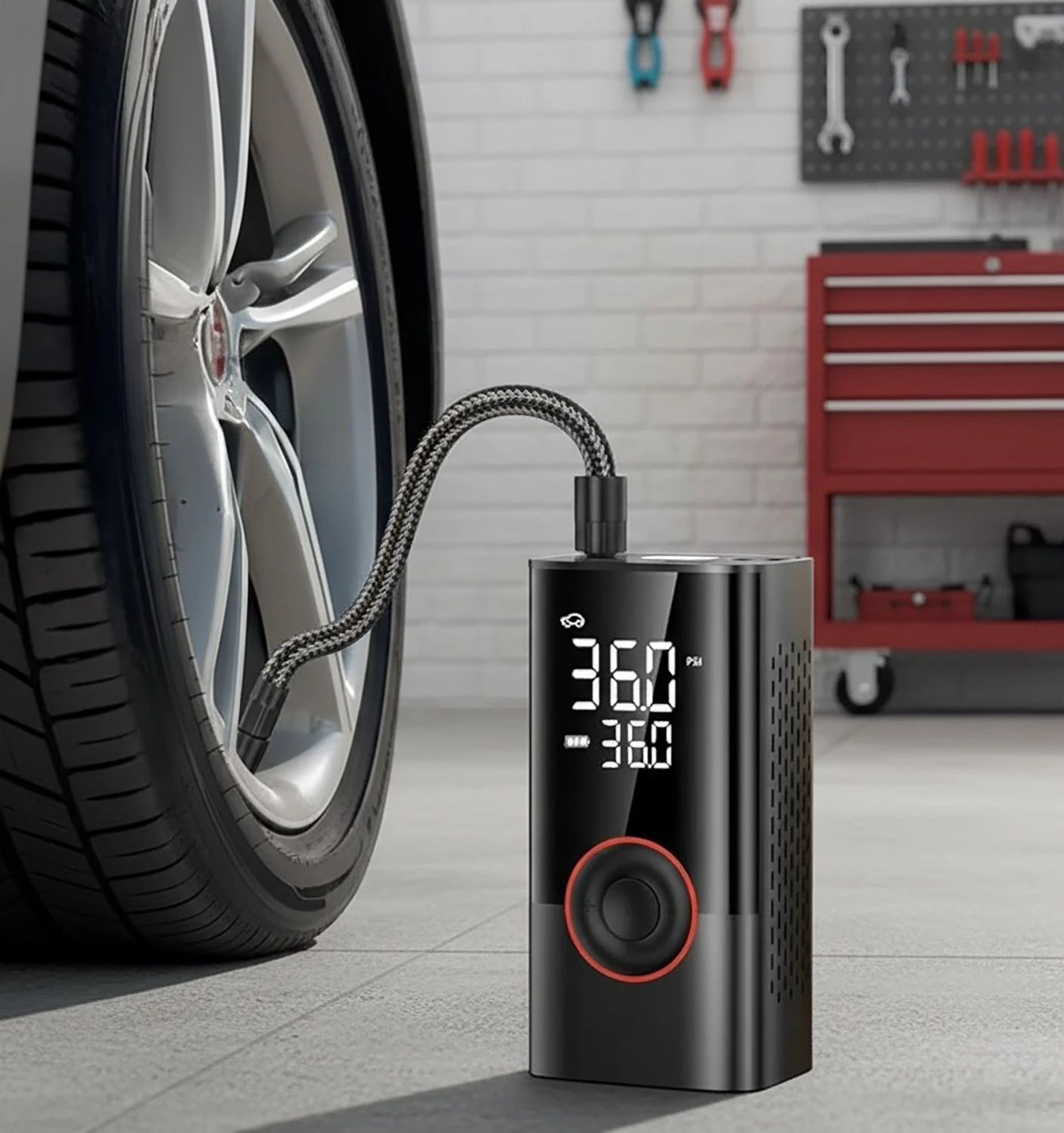 Brüder Mannesmann M01735 Luchtcompressor - 19 l/min - 4000 mAh