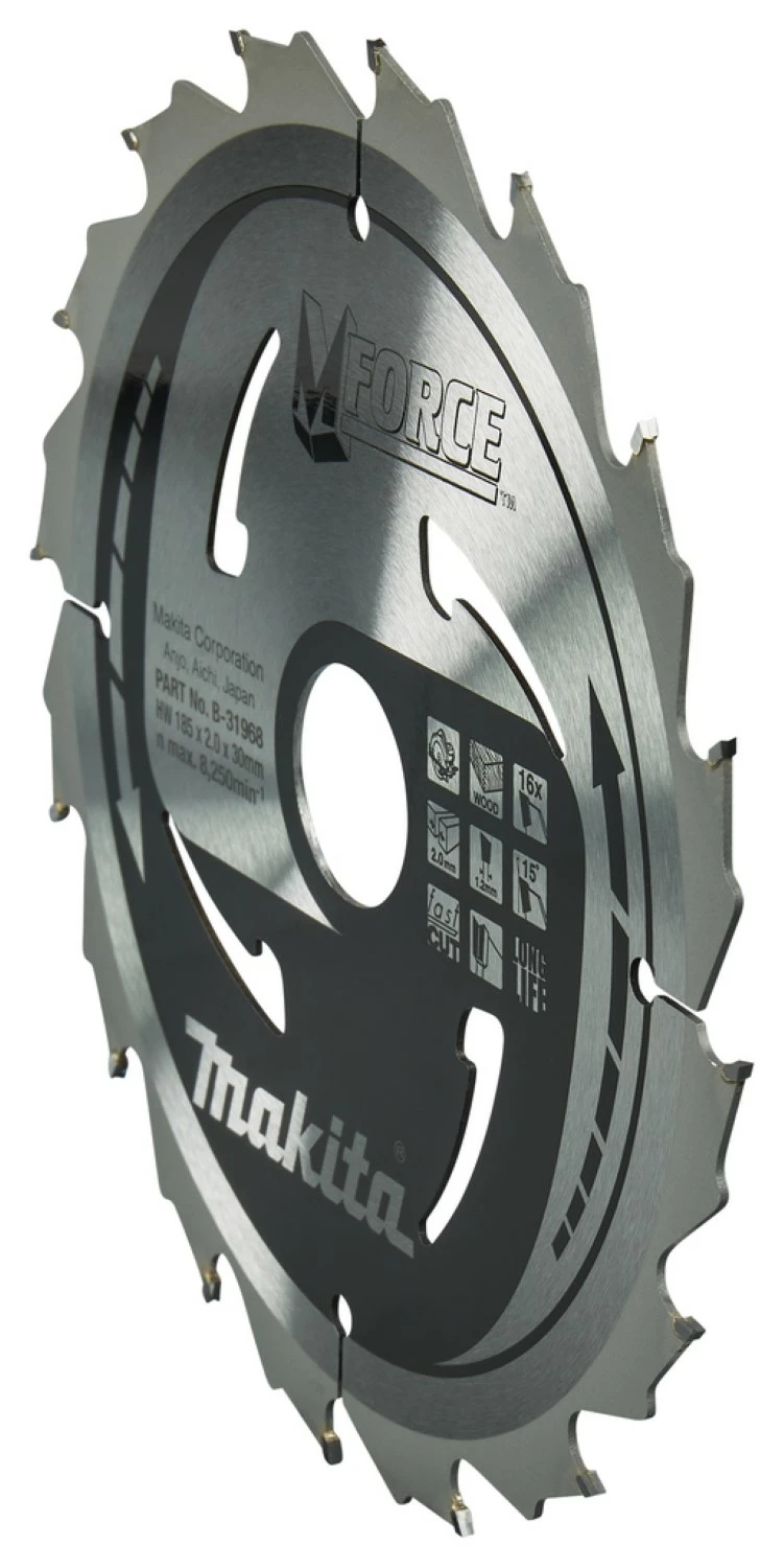Makita B-31968 Mforce Cirkelzaagblad - 185 x 30 x 32T – Hout-image