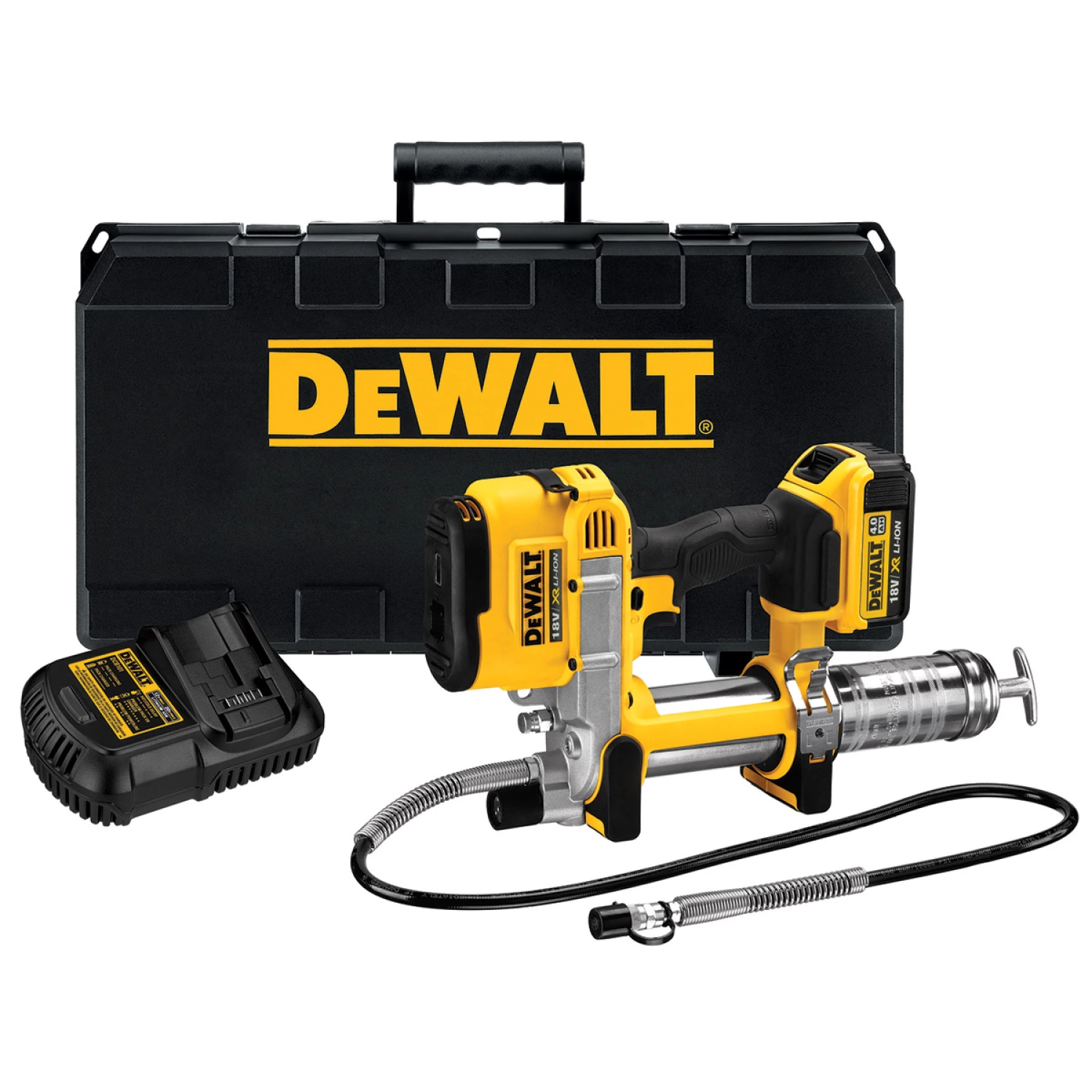 DeWALT DCGG571M1 18V Li-ion XR accu vetspuit set (1 x 4.0Ah) in koffer-image