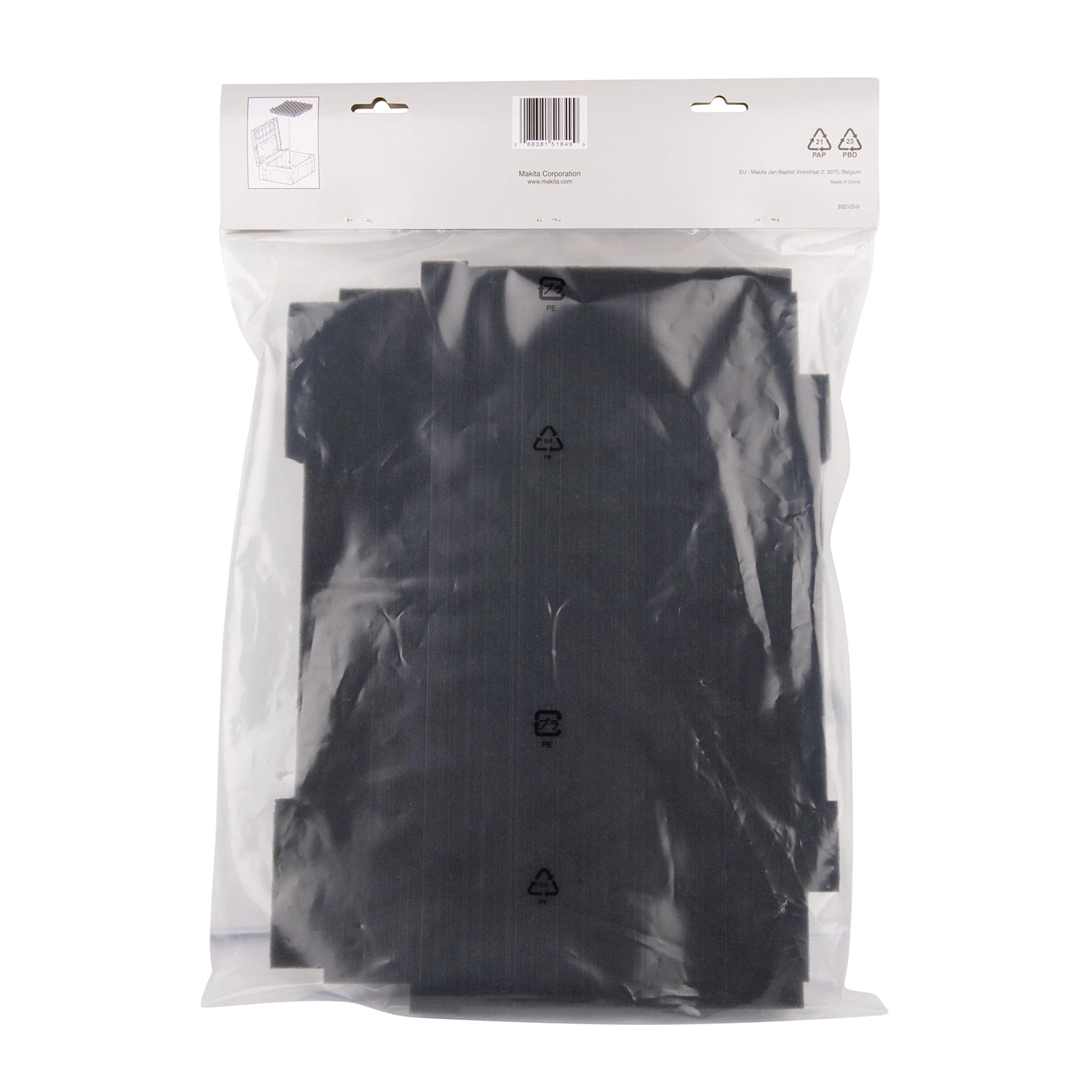 Makita 198977-2 Schuiminlay voor Bodem Mbox 1, 2, 3 en 4-image