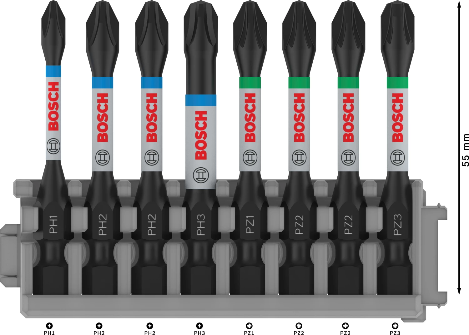 Bosch 2608522328 8 Delige Control impact bits - PH1/2/3 / PZ2/3-image