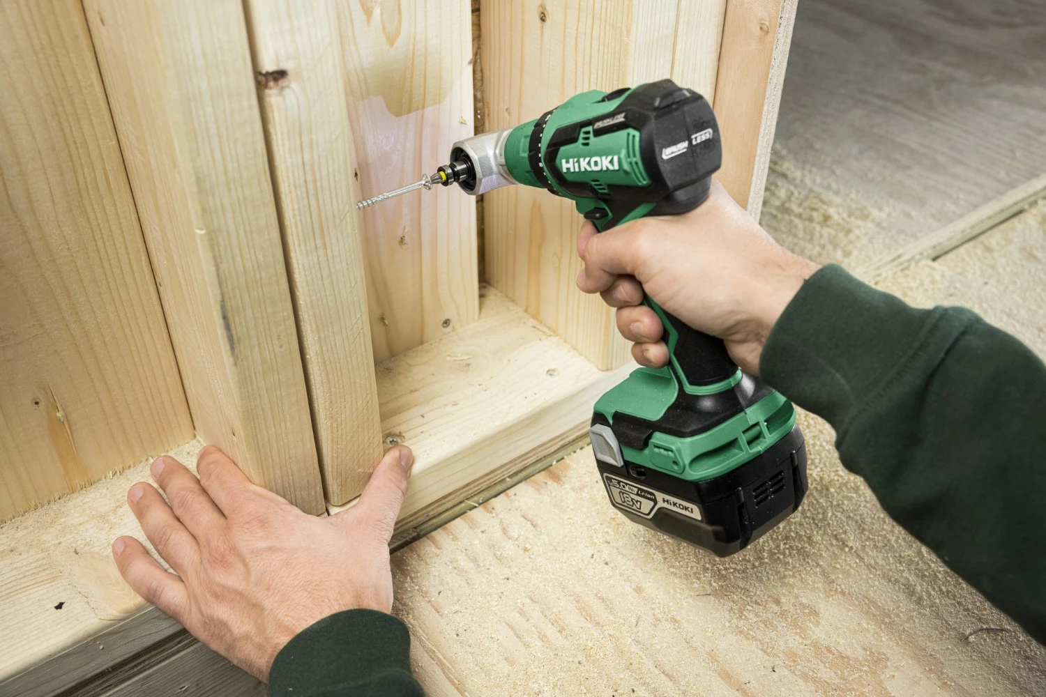 HiKOKI DS18DDQWRZ Perceuse/visseuse Accu - 18V avec 2x 2.0Ah batteries et chargeur en HSC II-image