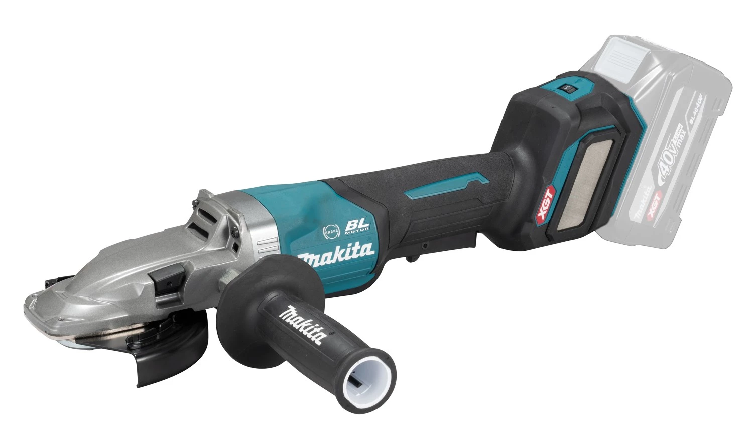 Makita GA056GZ XGT 40V Max Corps de meuleuse d'angle à tête plate sans fil - 125 mm-image