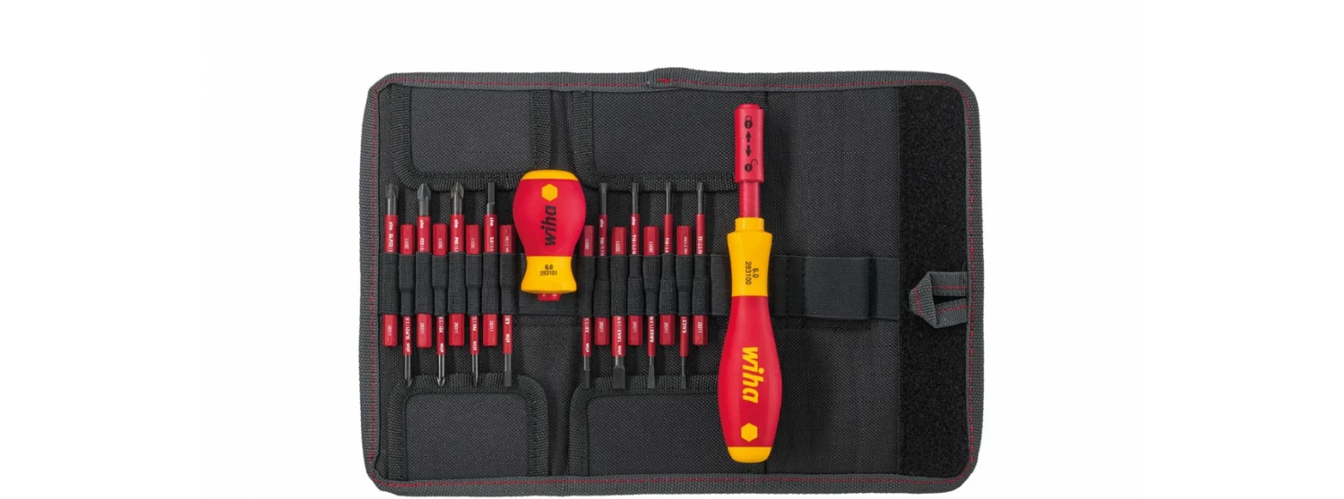 Wiha 2831 T18 slimVario Schroevendraaierset in Etui - 18 delig - PH/PZ/Sleuf/Torx/Hex-image