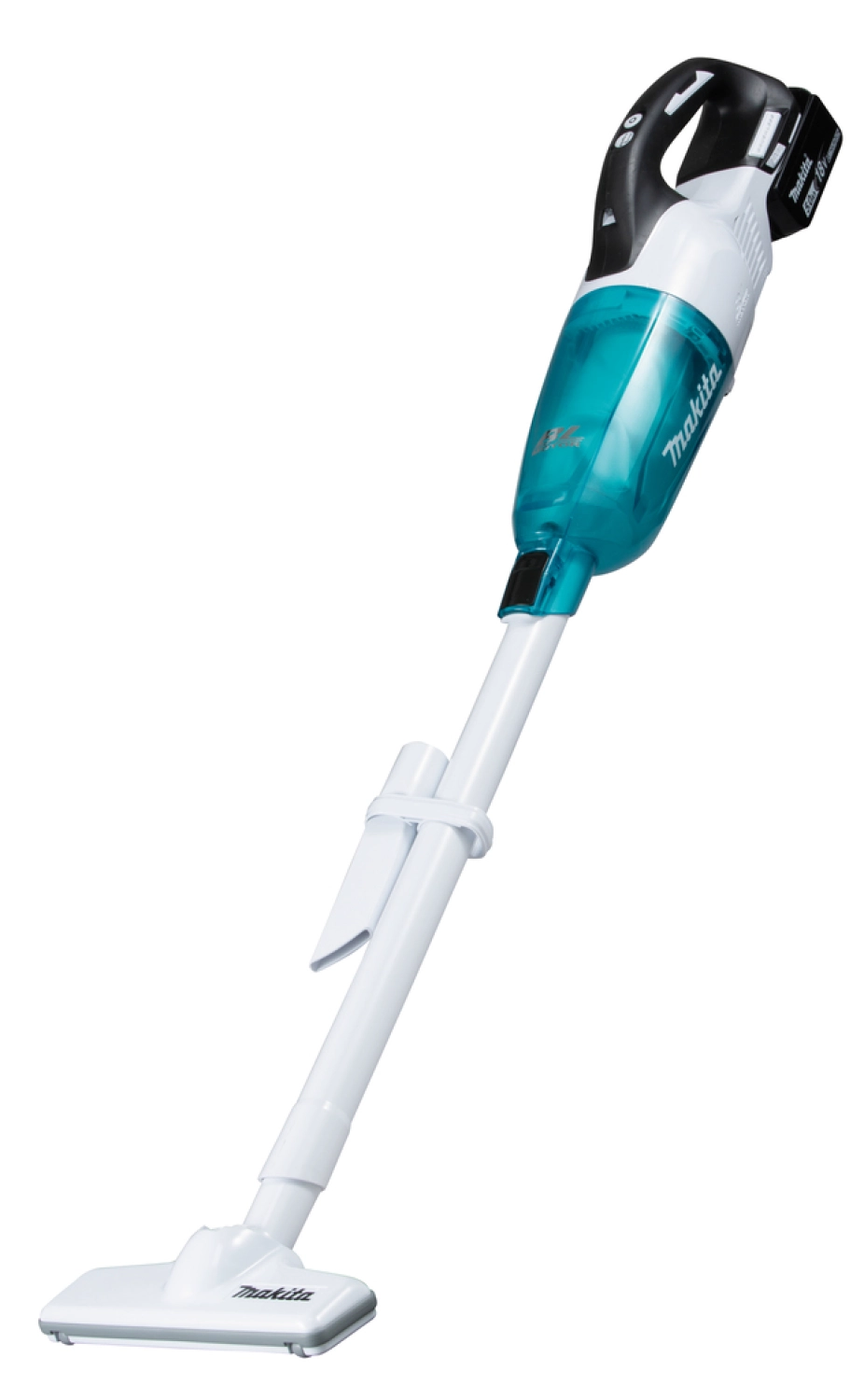 Makita DCL281RTWX - Aspirateur balai sans-fil - 18V Li-ion - kit (1x 5,0h) - 1500L / min - Brushless - blanc-image