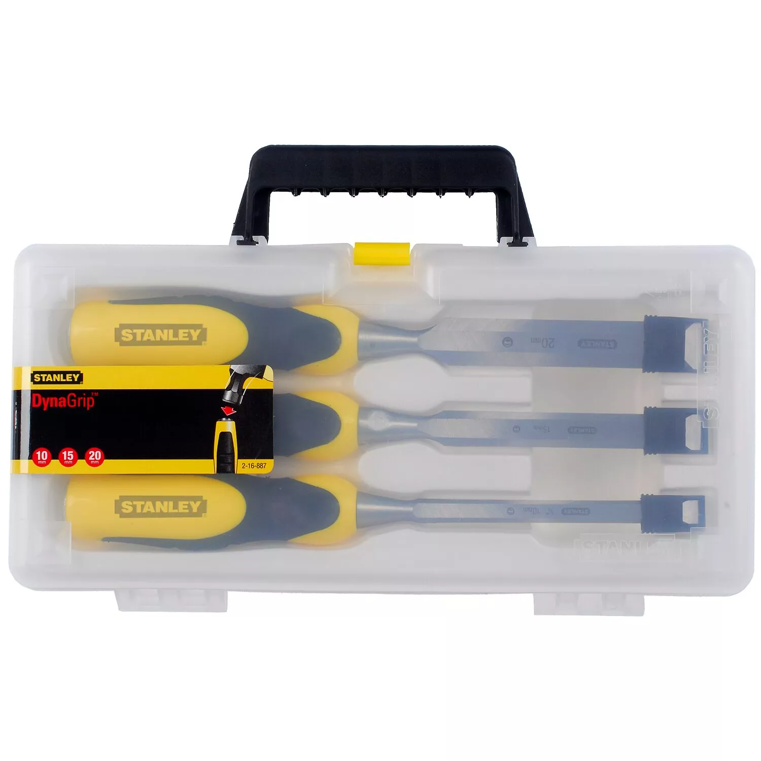 Stanley 2-16-887 3-delige Steekbeitelset Dynagrip - 10/15/20mm